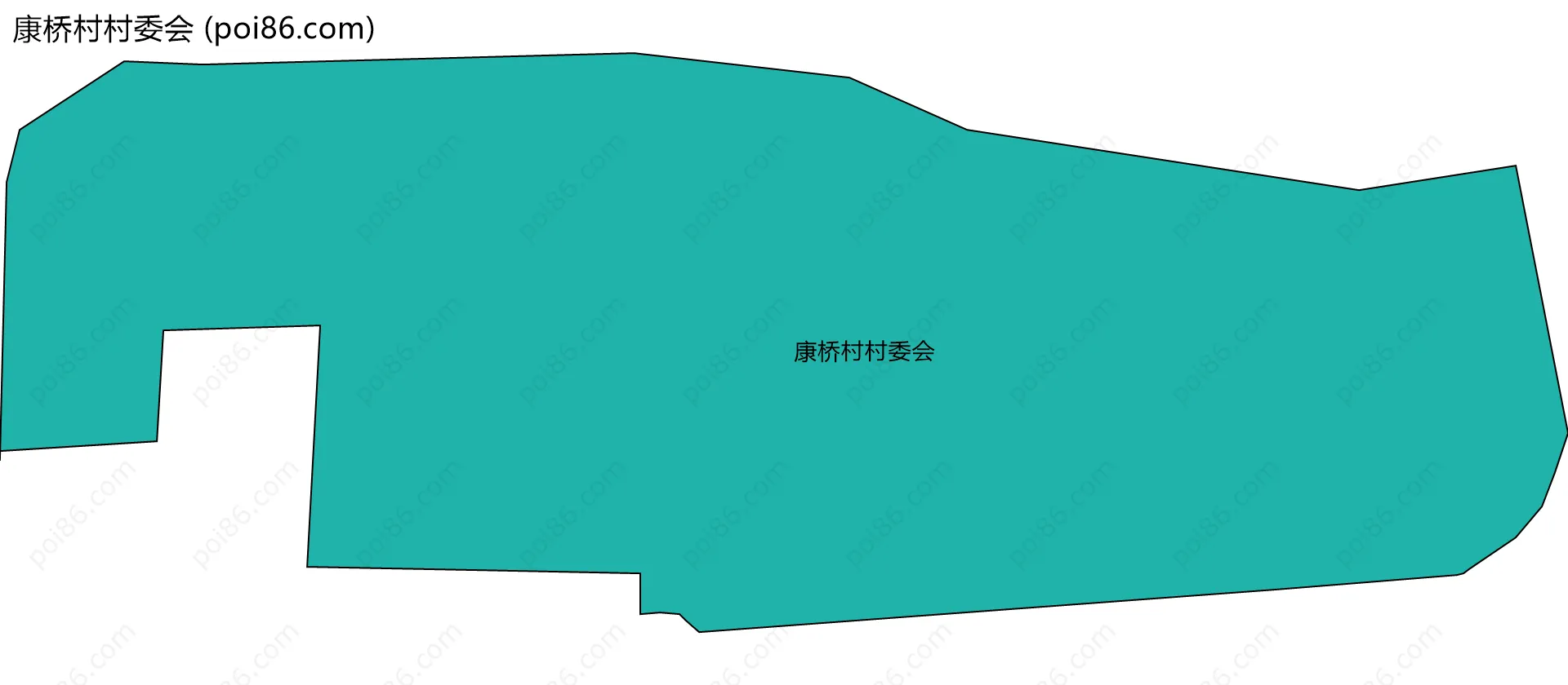 康桥村村委会边界地图