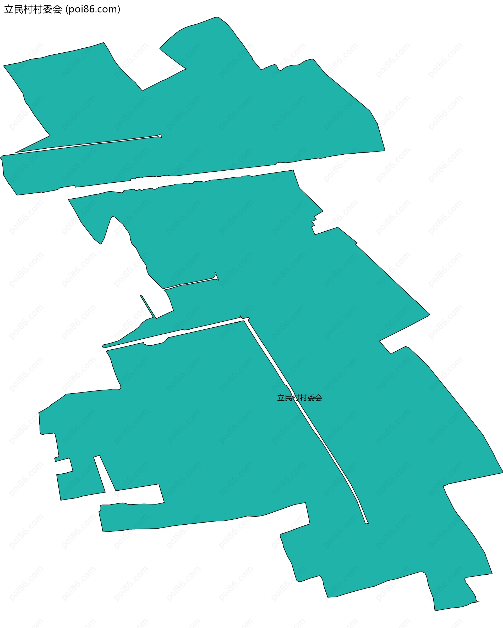 立民村村委会边界地图