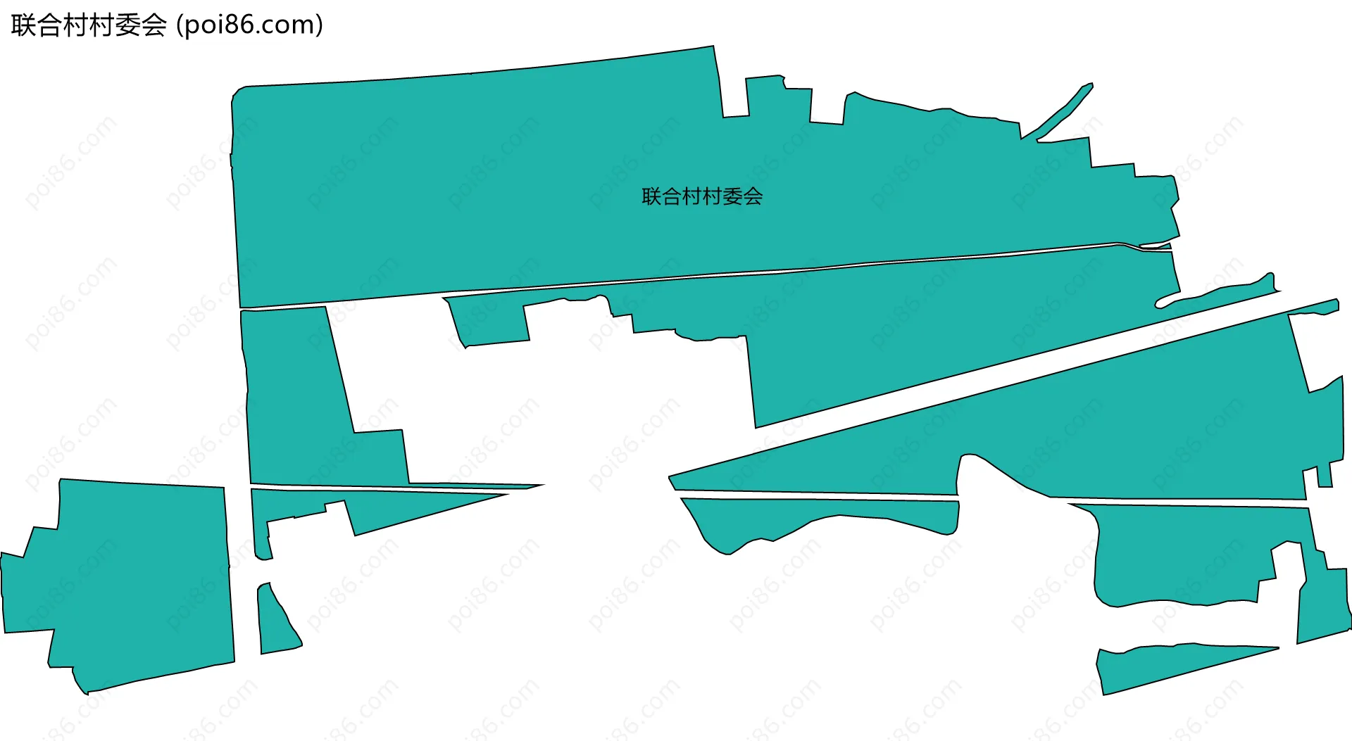 联合村村委会边界地图