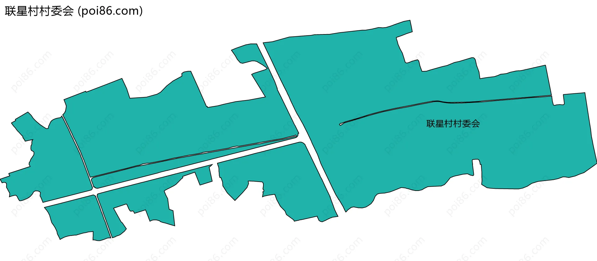 联星村村委会边界地图