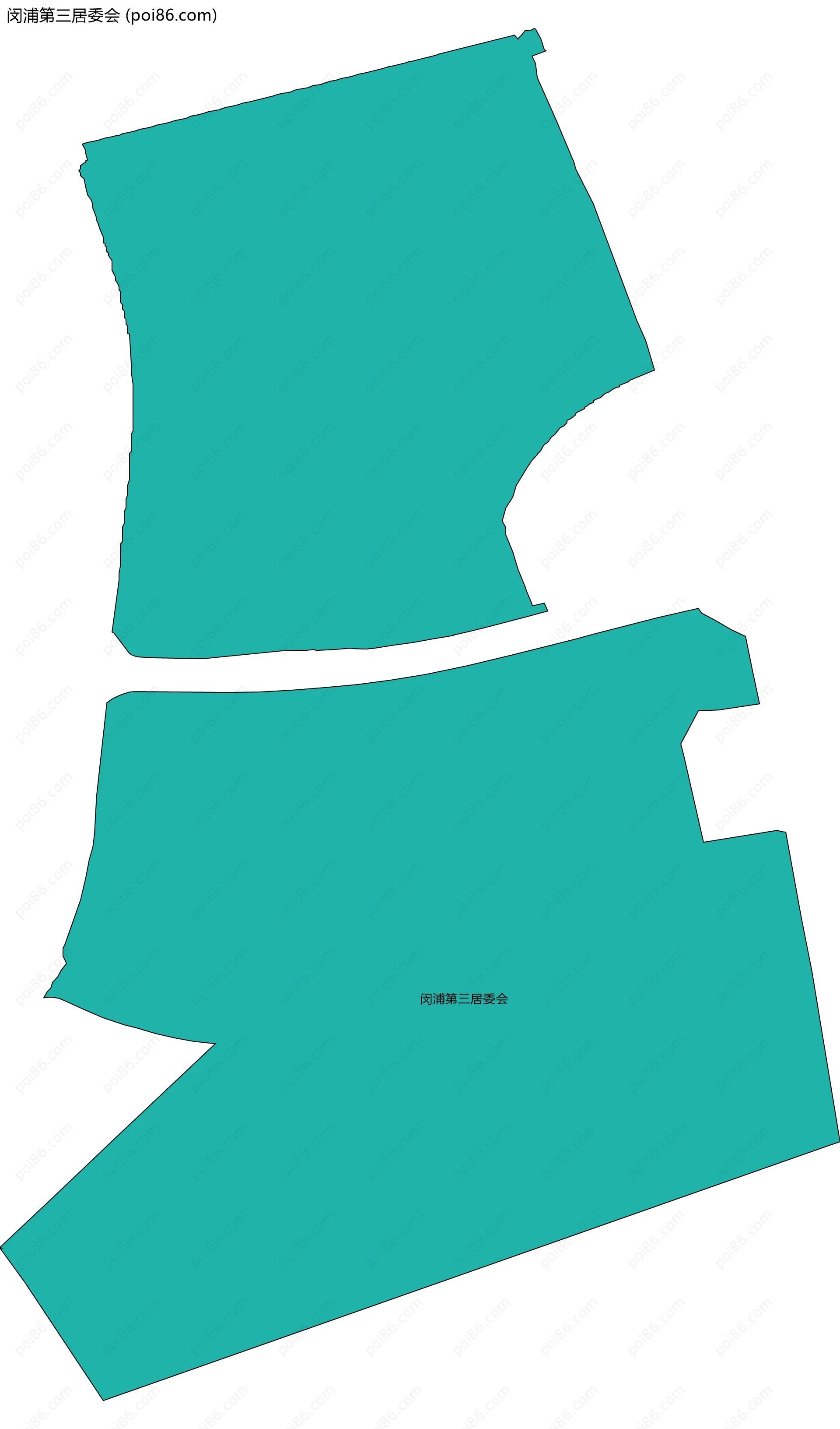 闵浦第三居委会边界地图