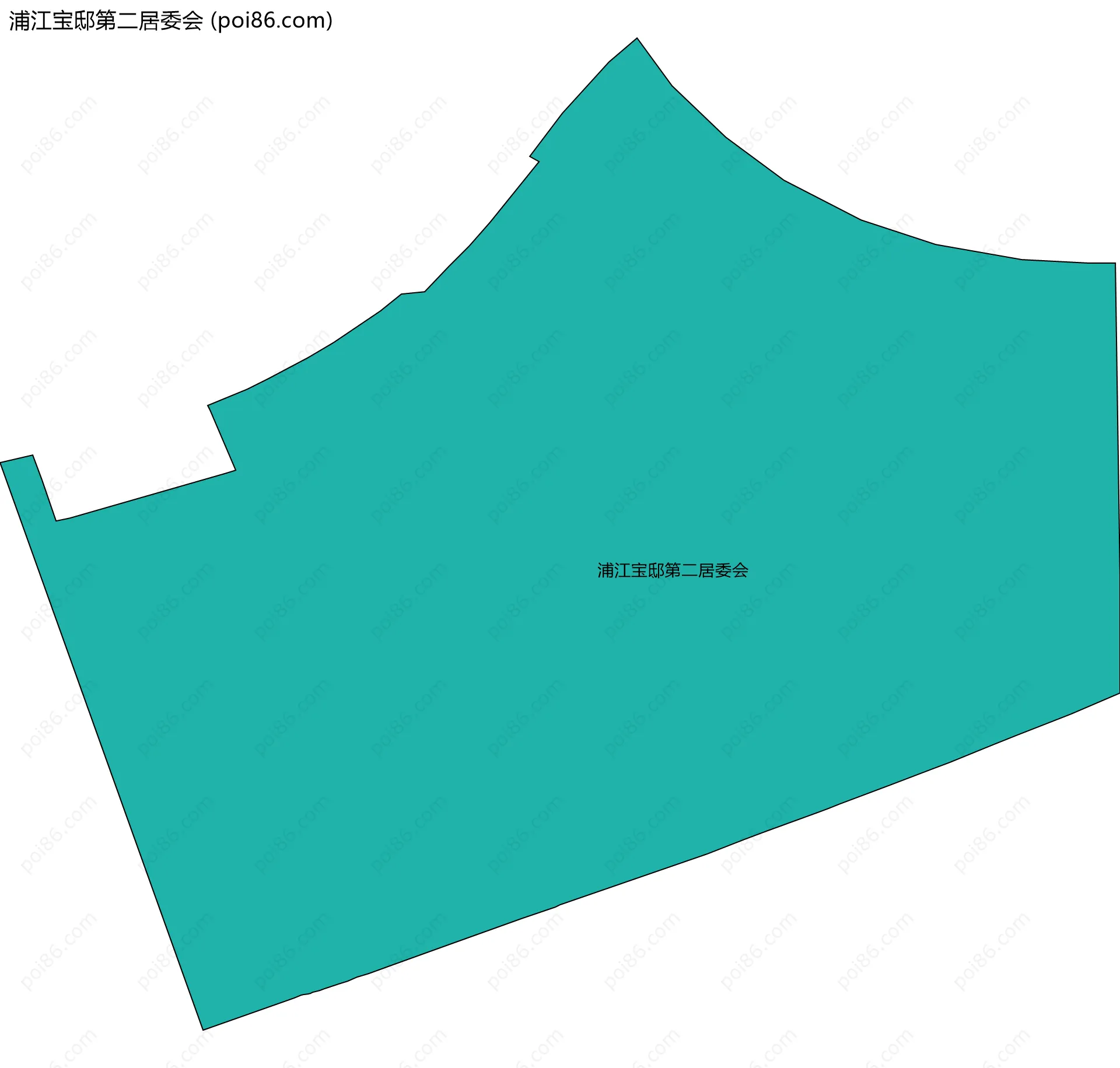 浦江宝邸第二居委会边界地图