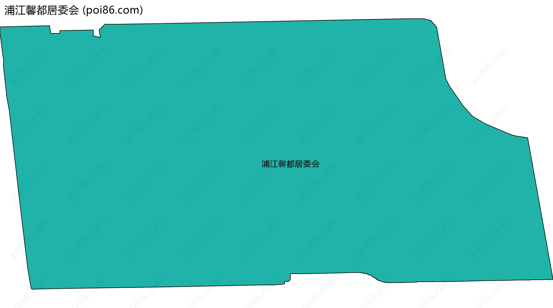 浦江馨都居委会边界地图