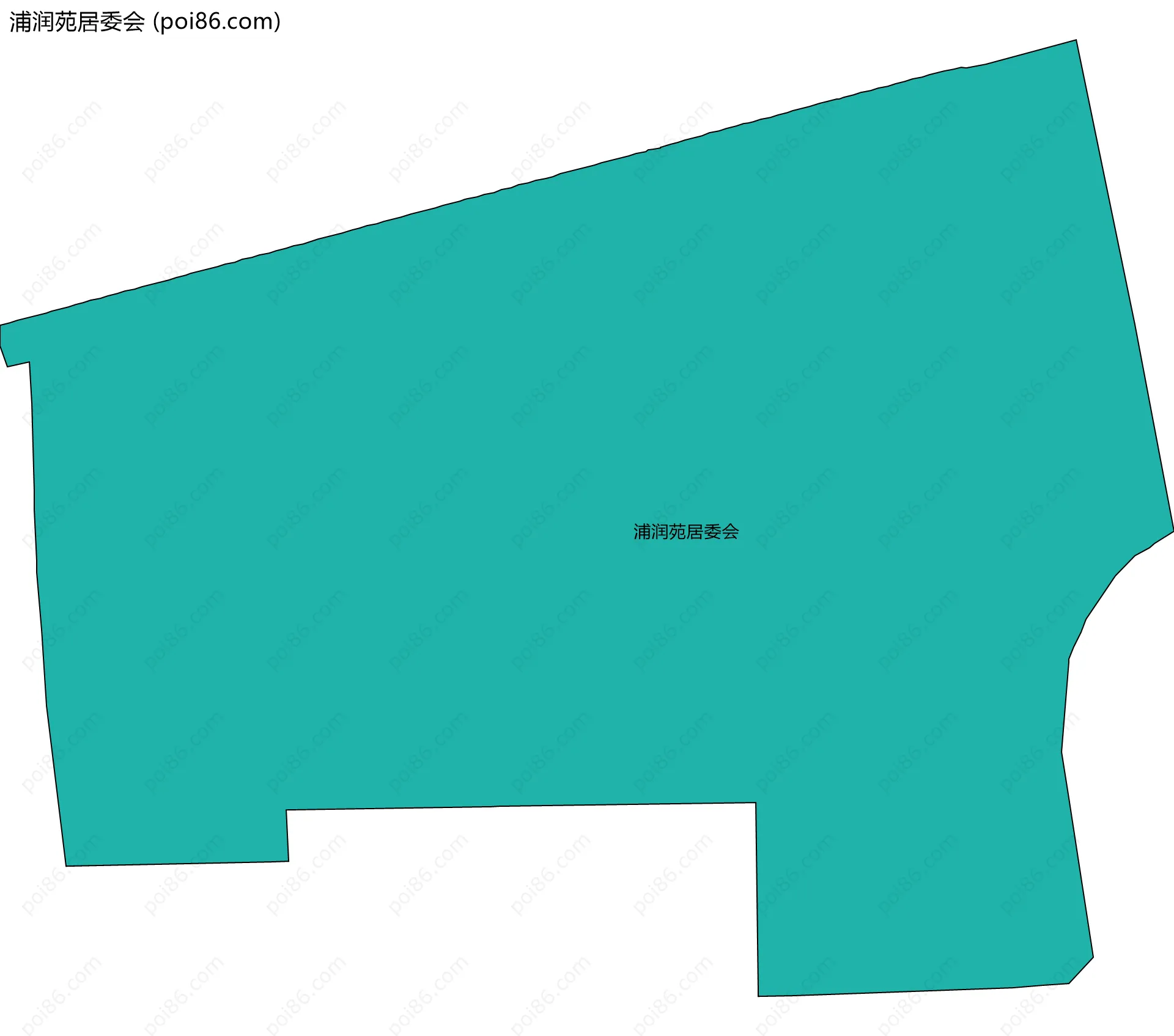 浦润苑居委会边界地图