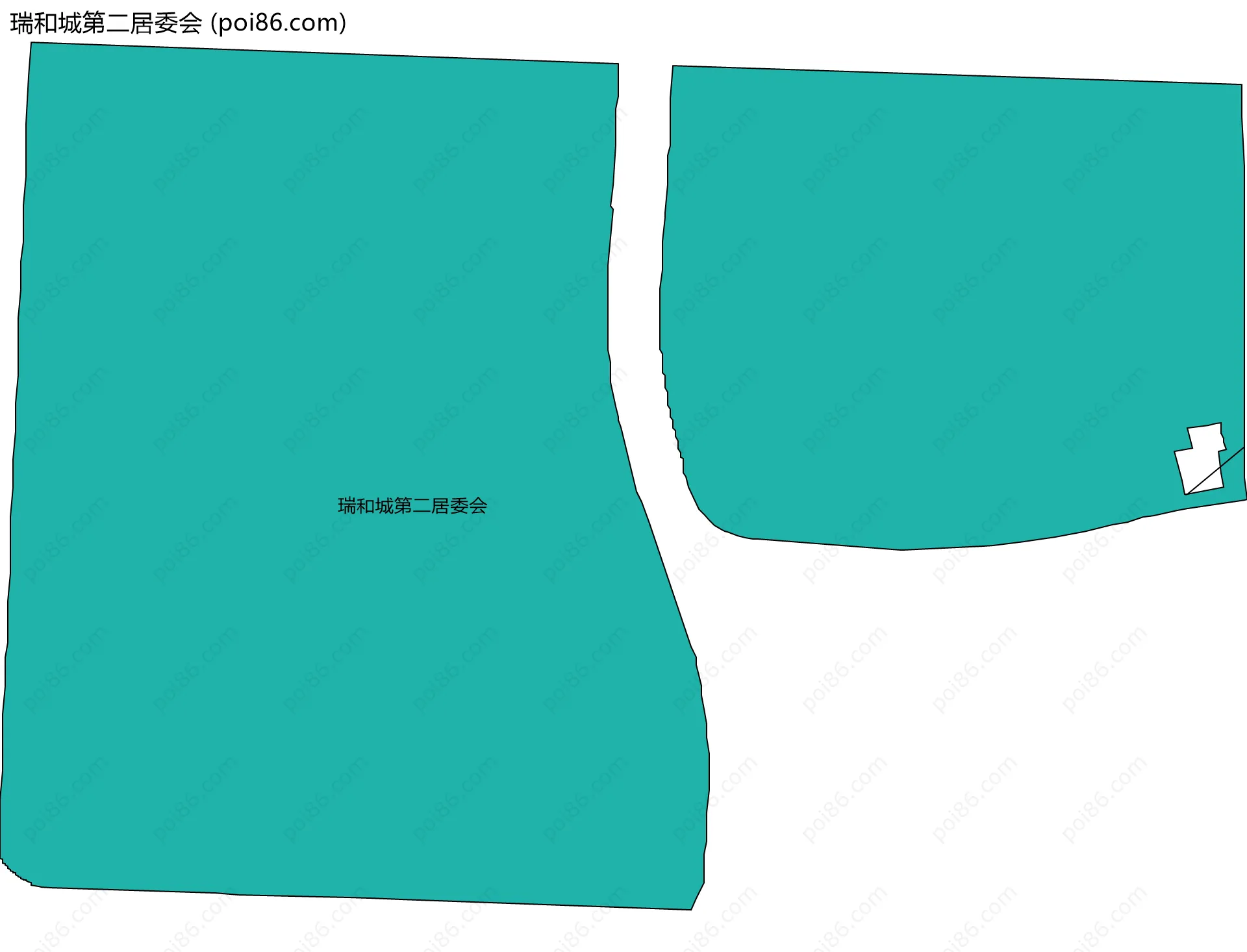 瑞和城第二居委会边界地图