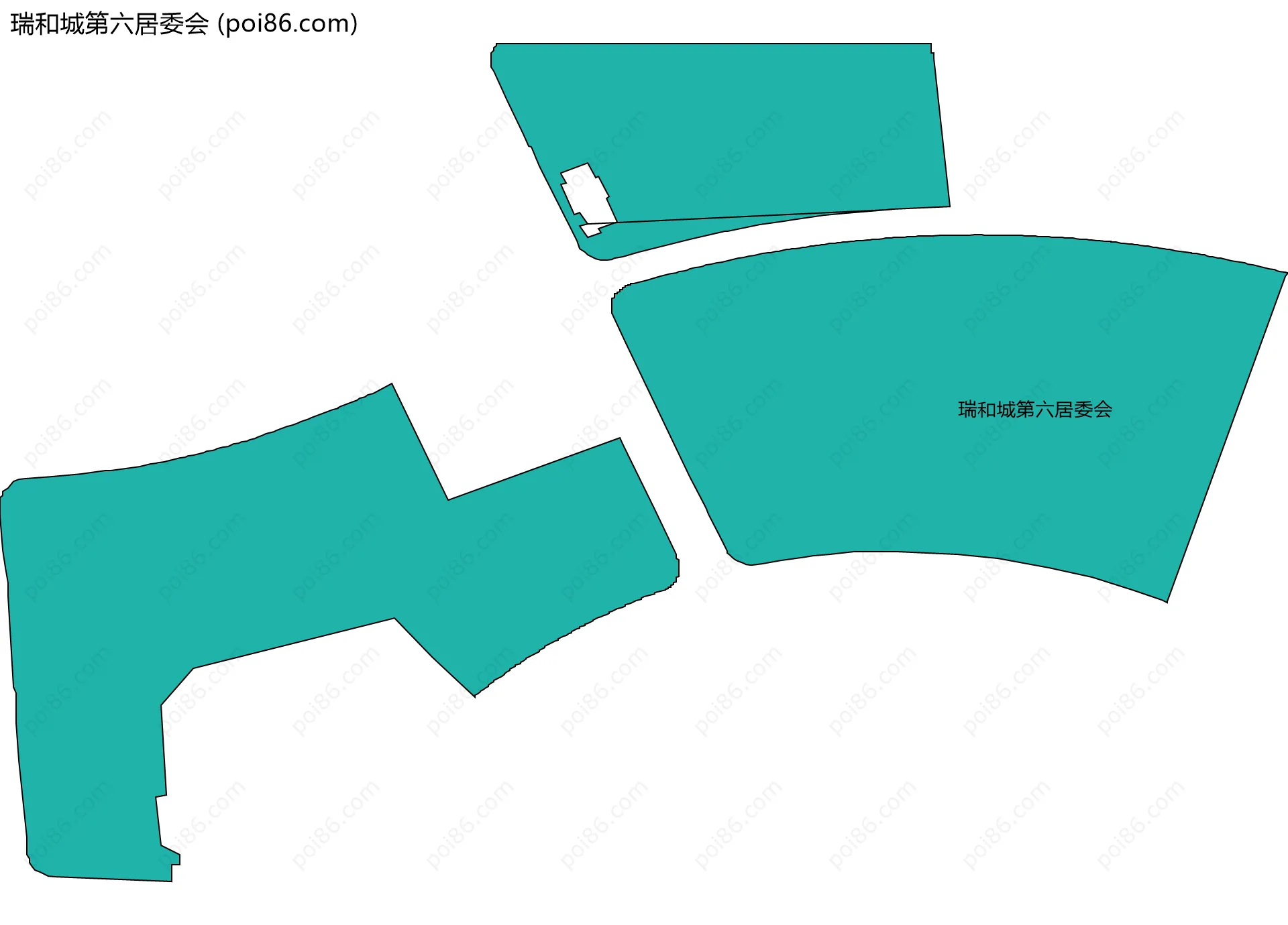 瑞和城第六居委会边界地图
