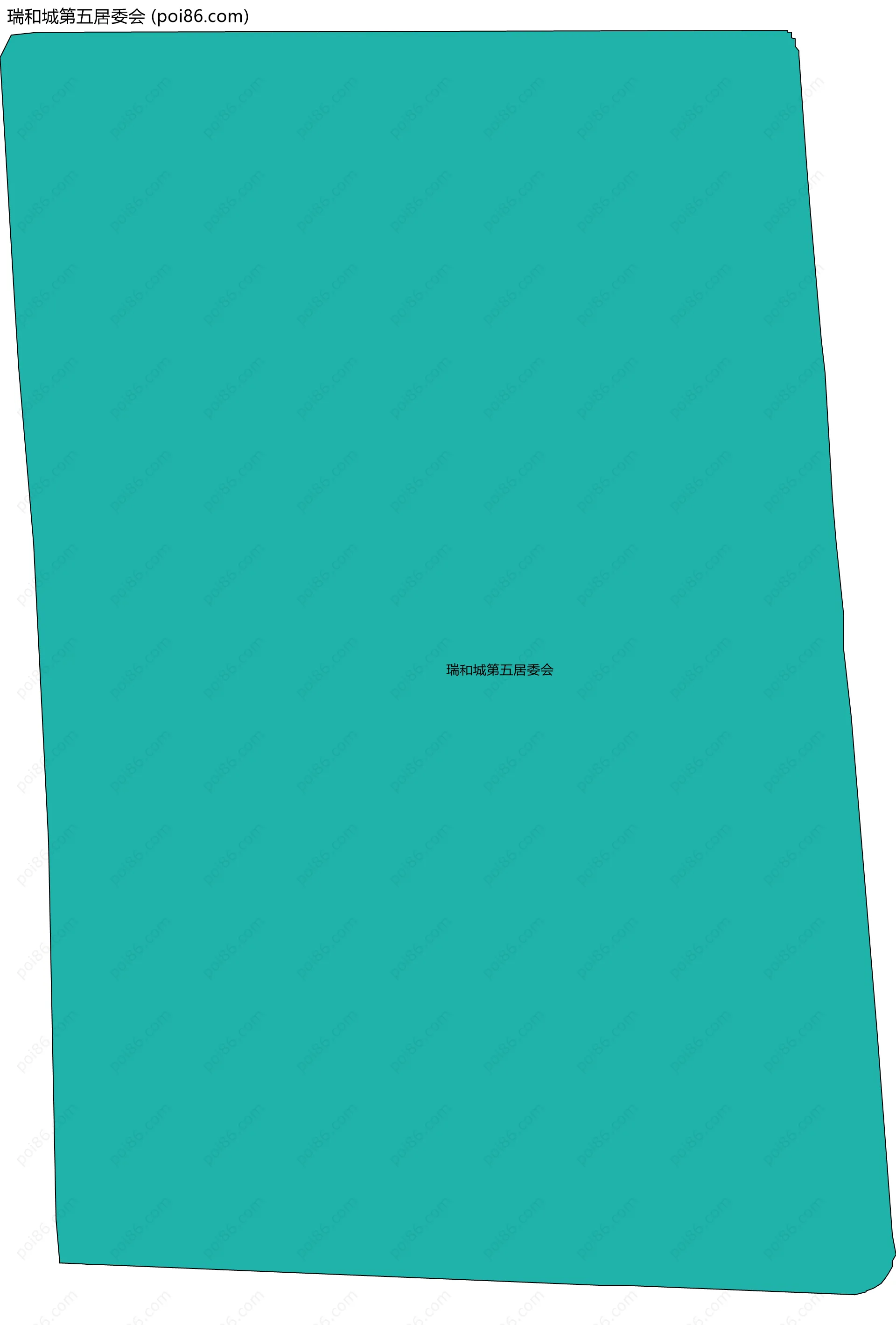 瑞和城第五居委会边界地图