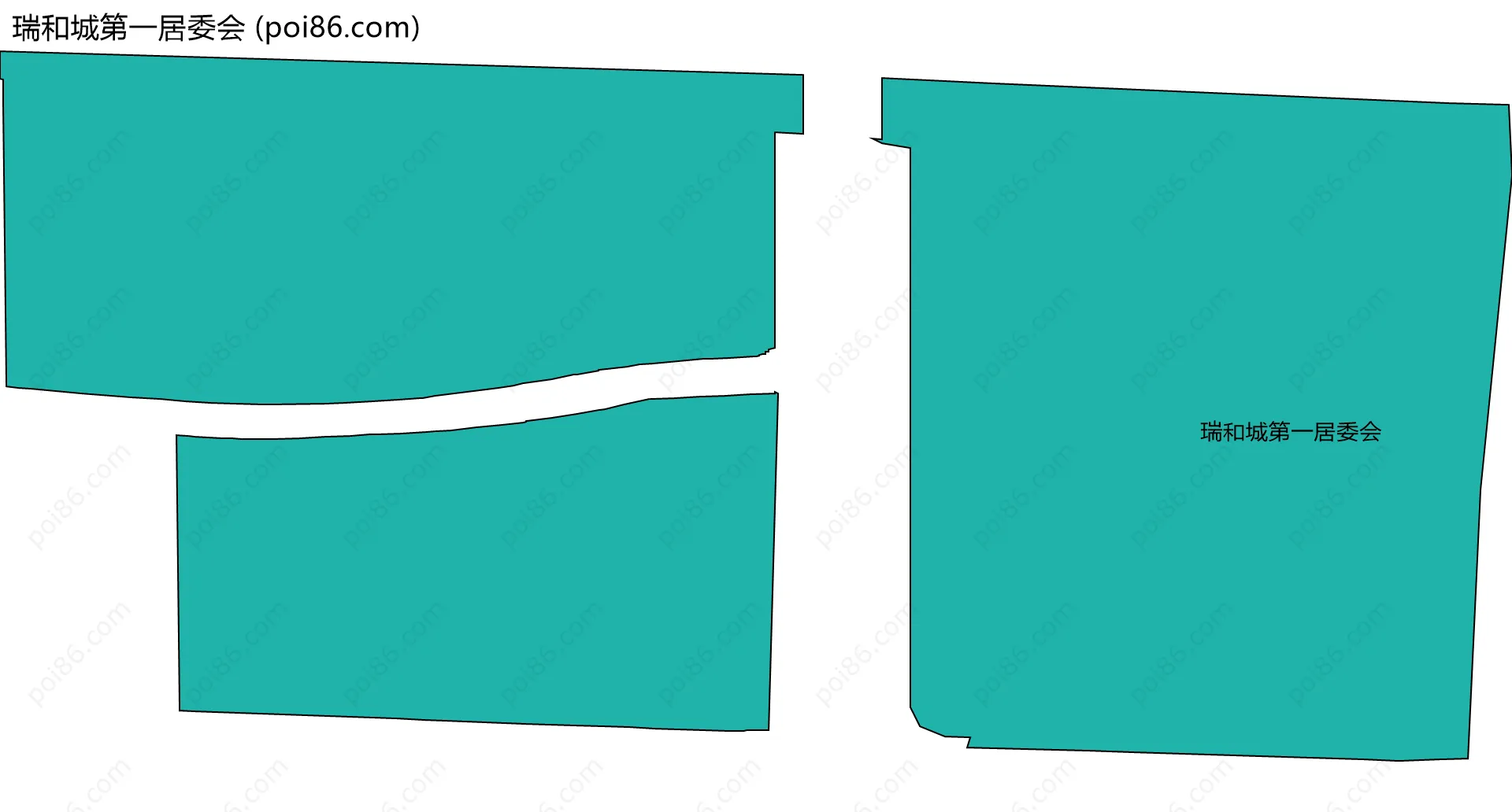 瑞和城第一居委会边界地图