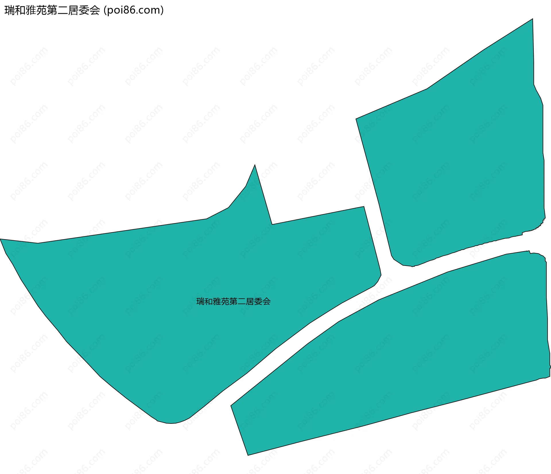 瑞和雅苑第二居委会边界地图