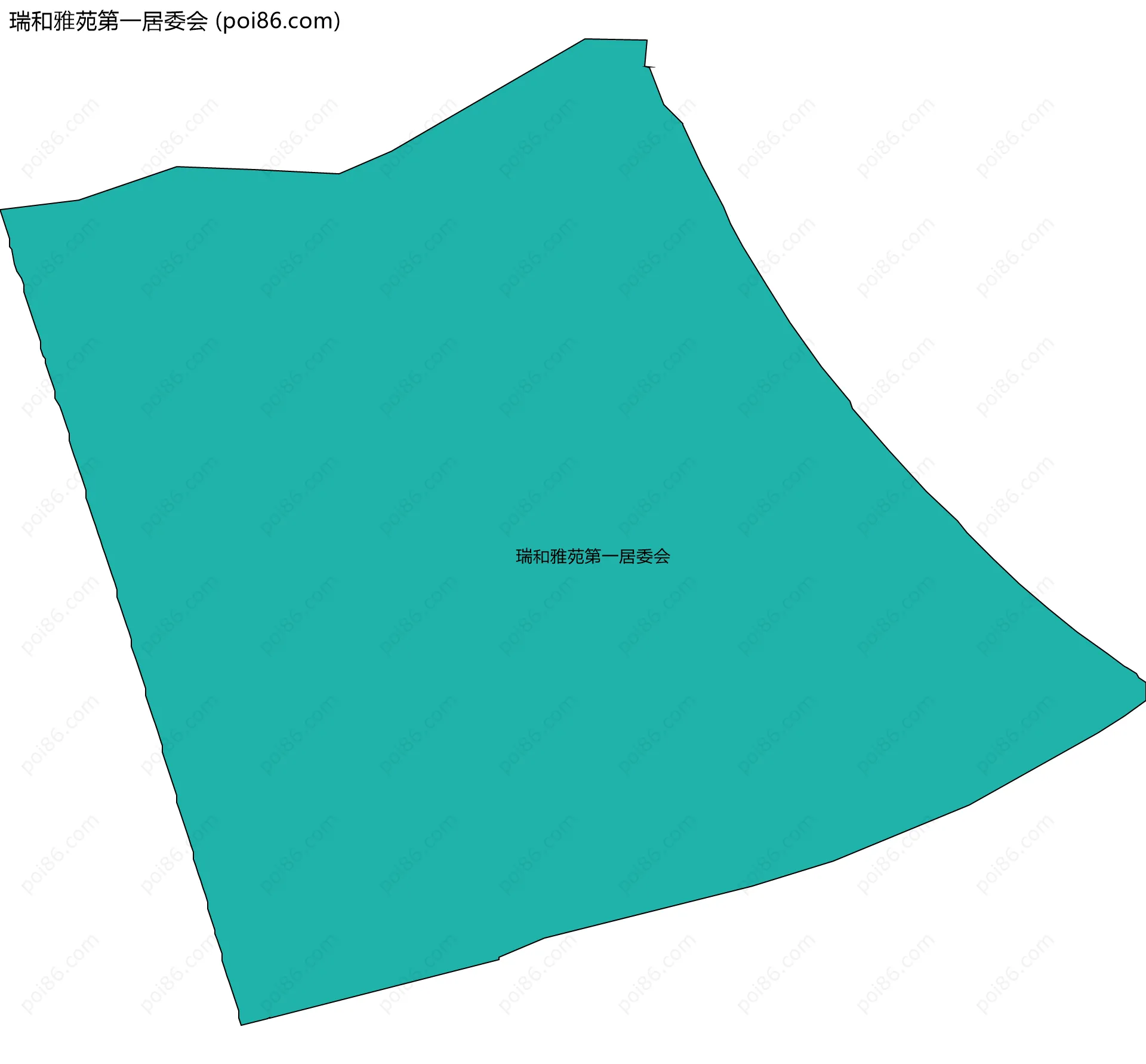 瑞和雅苑第一居委会边界地图