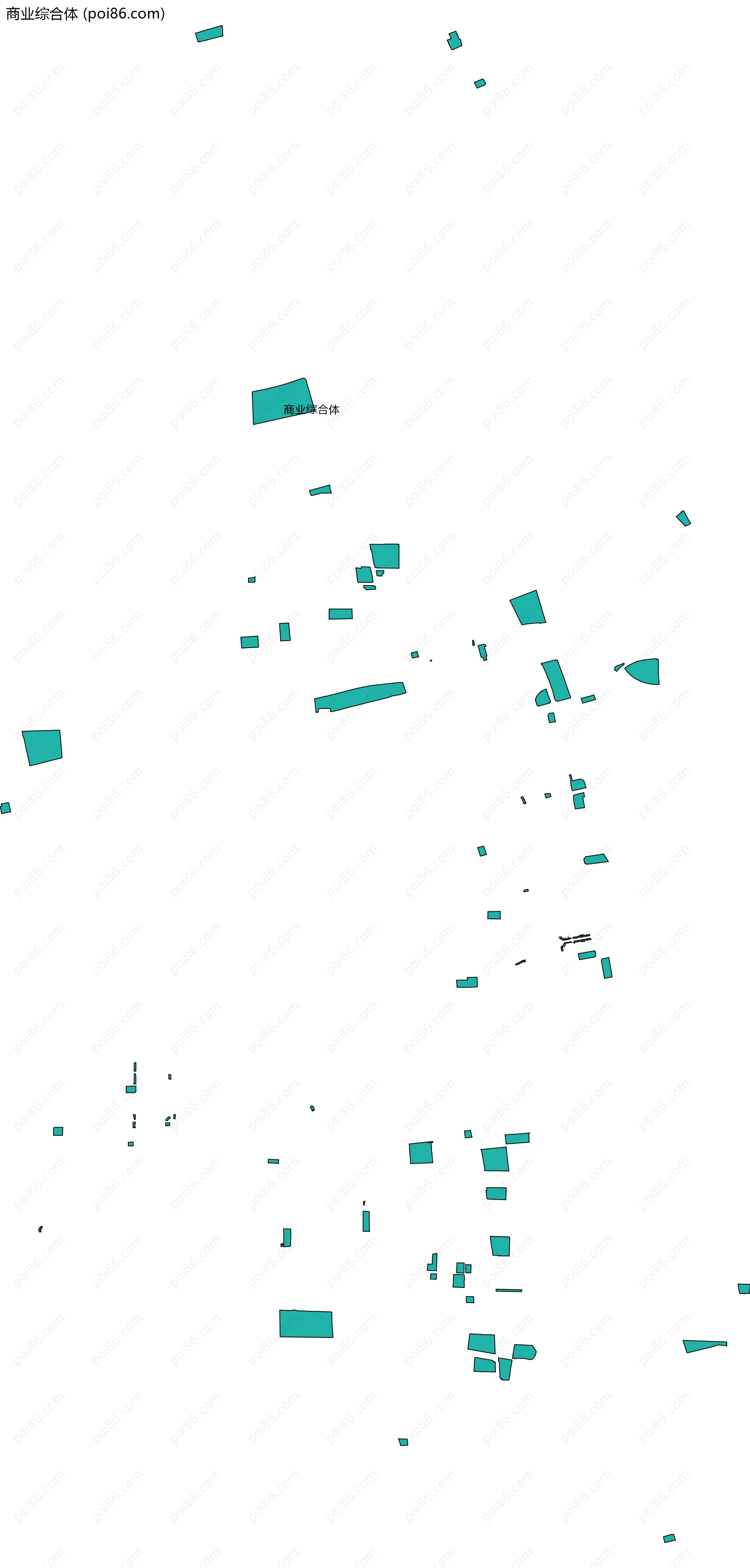 商业综合体边界地图