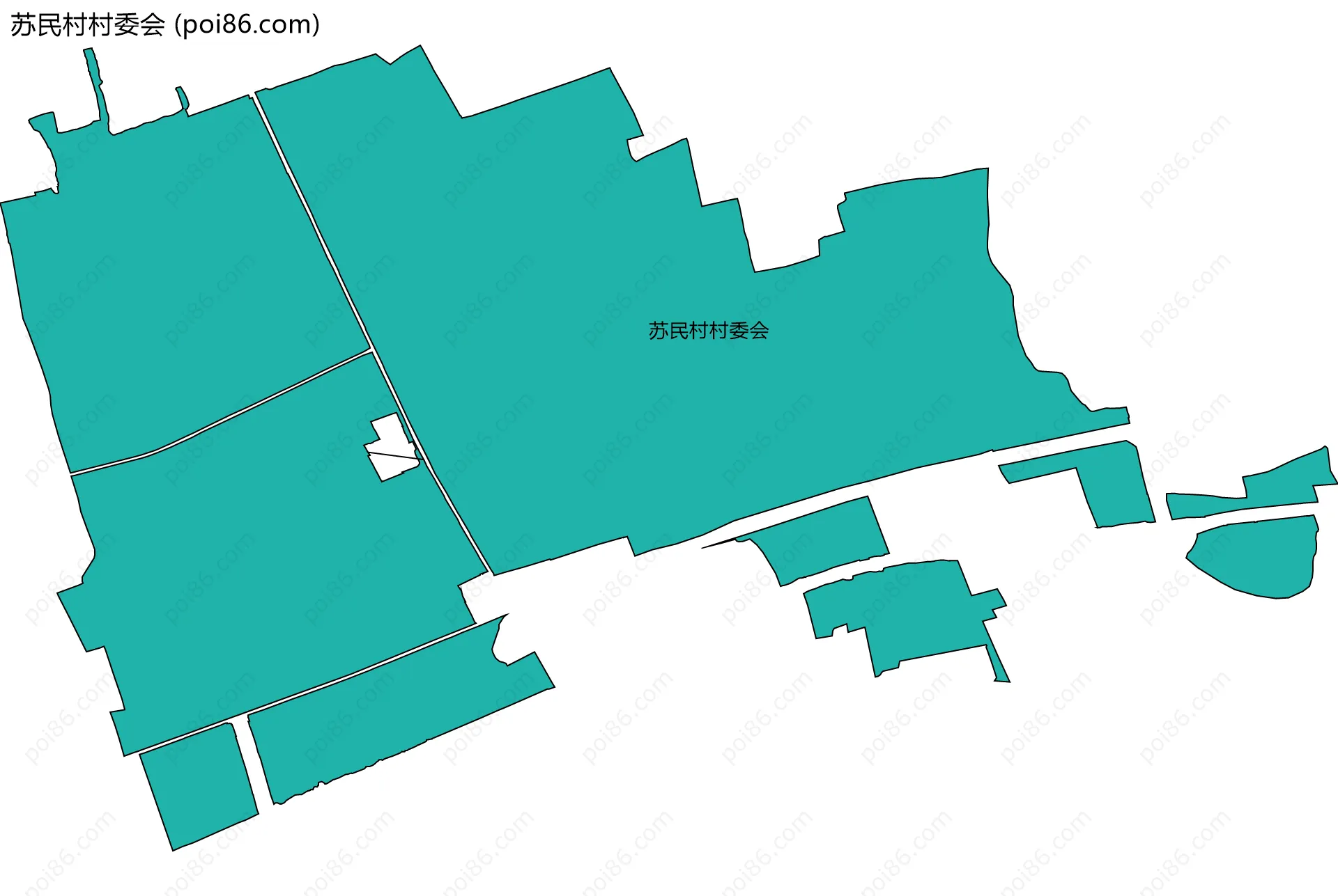 苏民村村委会边界地图