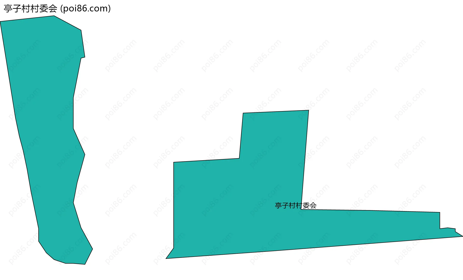 亭子村村委会边界地图