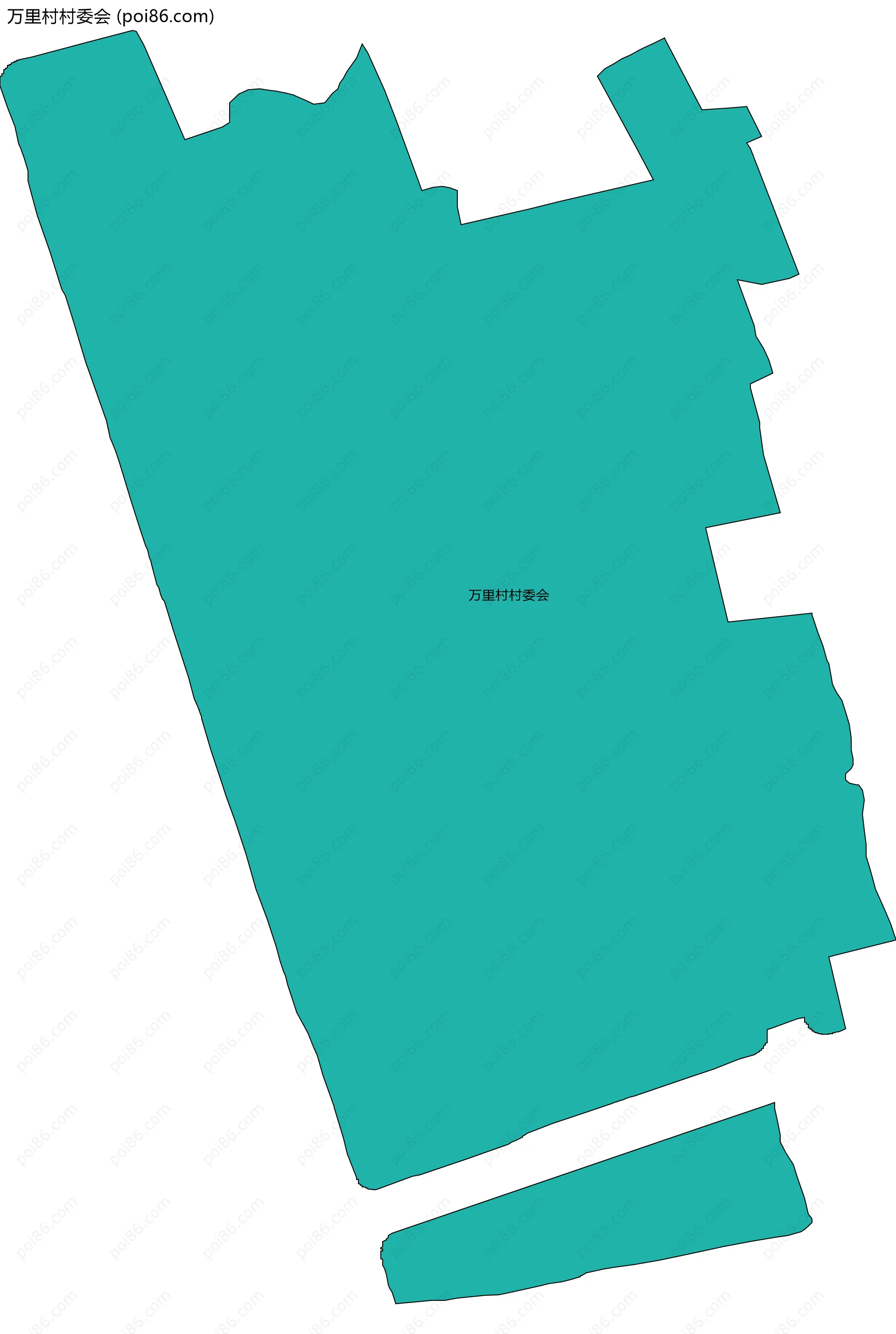 万里村村委会边界地图