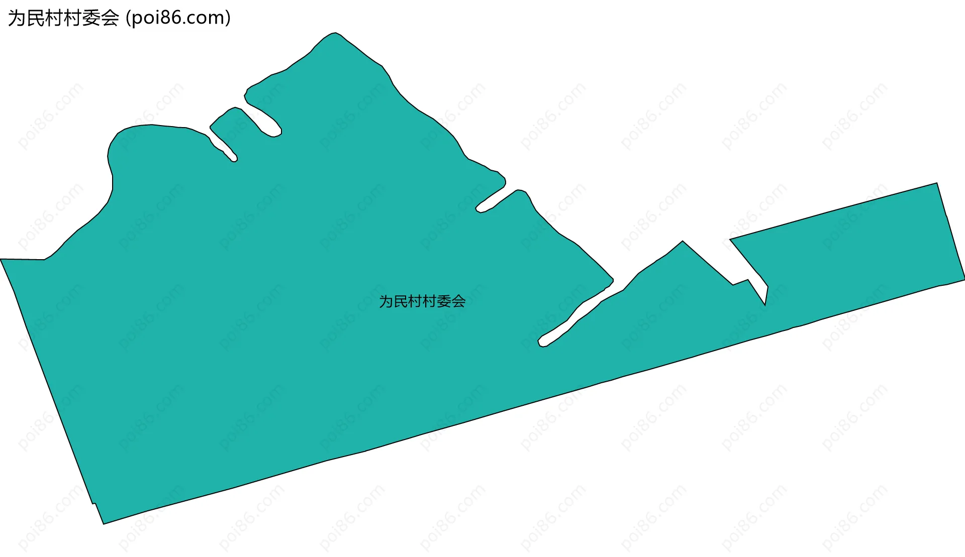 为民村村委会边界地图