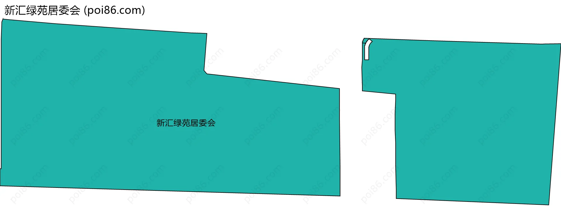 新汇绿苑居委会边界地图