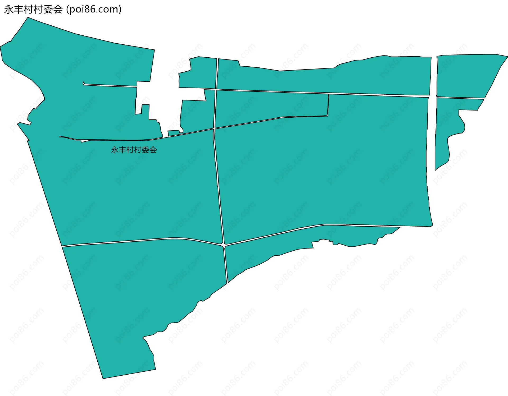 永丰村村委会边界地图