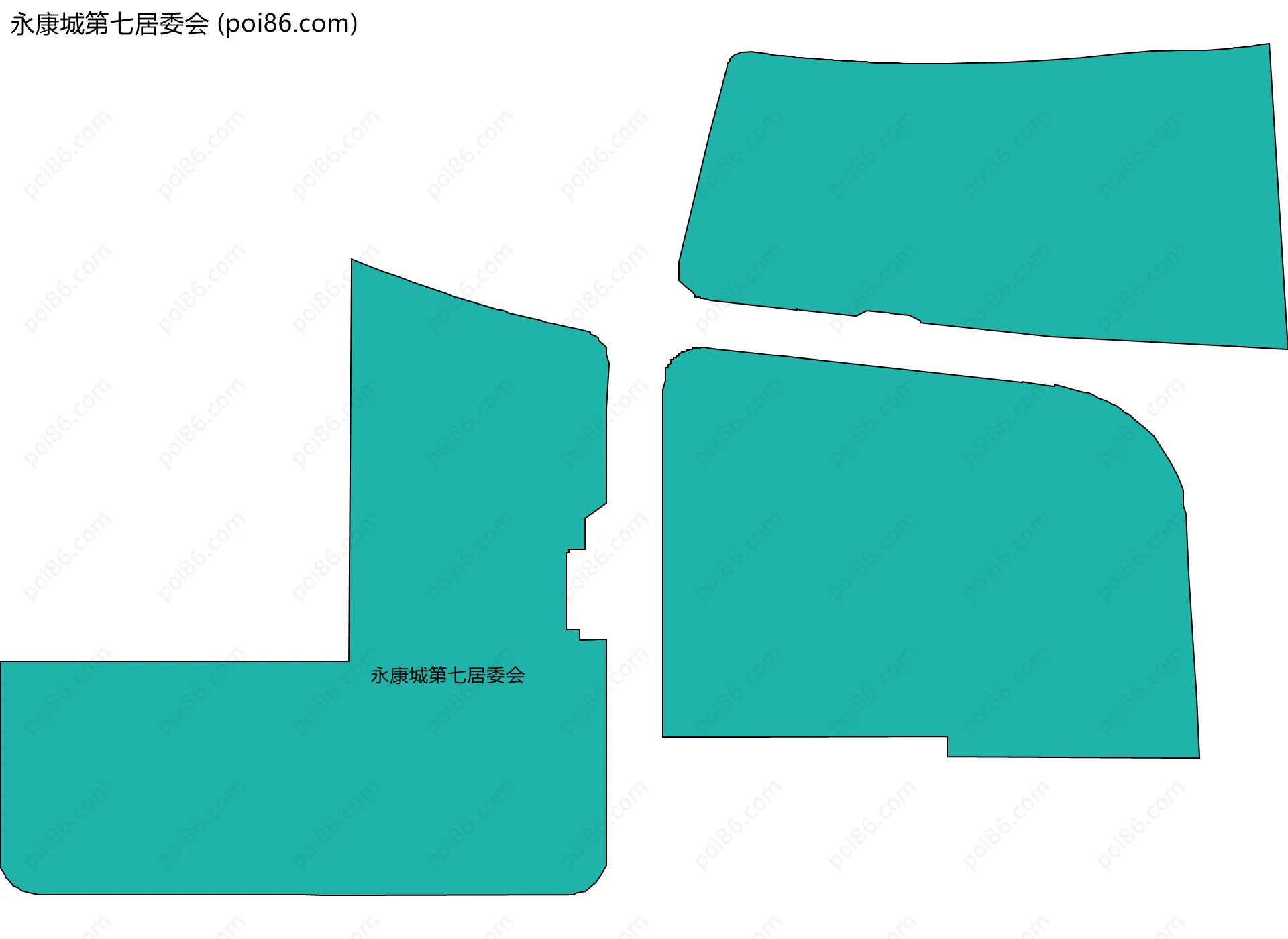 永康城第七居委会边界地图