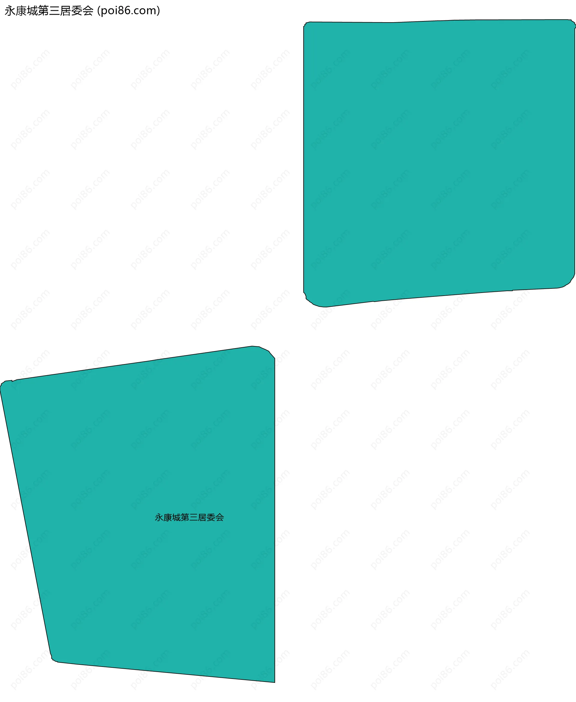 永康城第三居委会边界地图