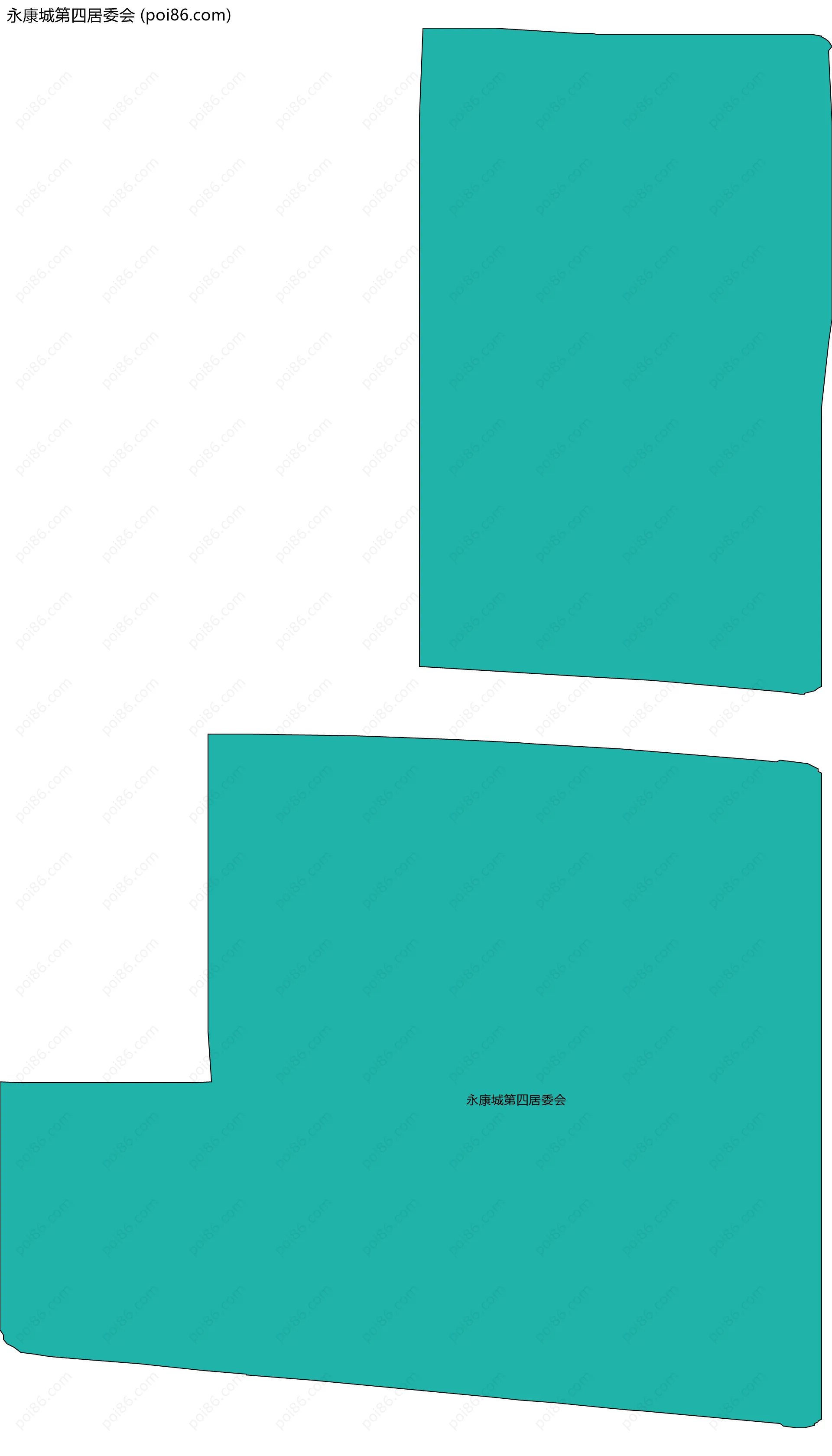 永康城第四居委会边界地图