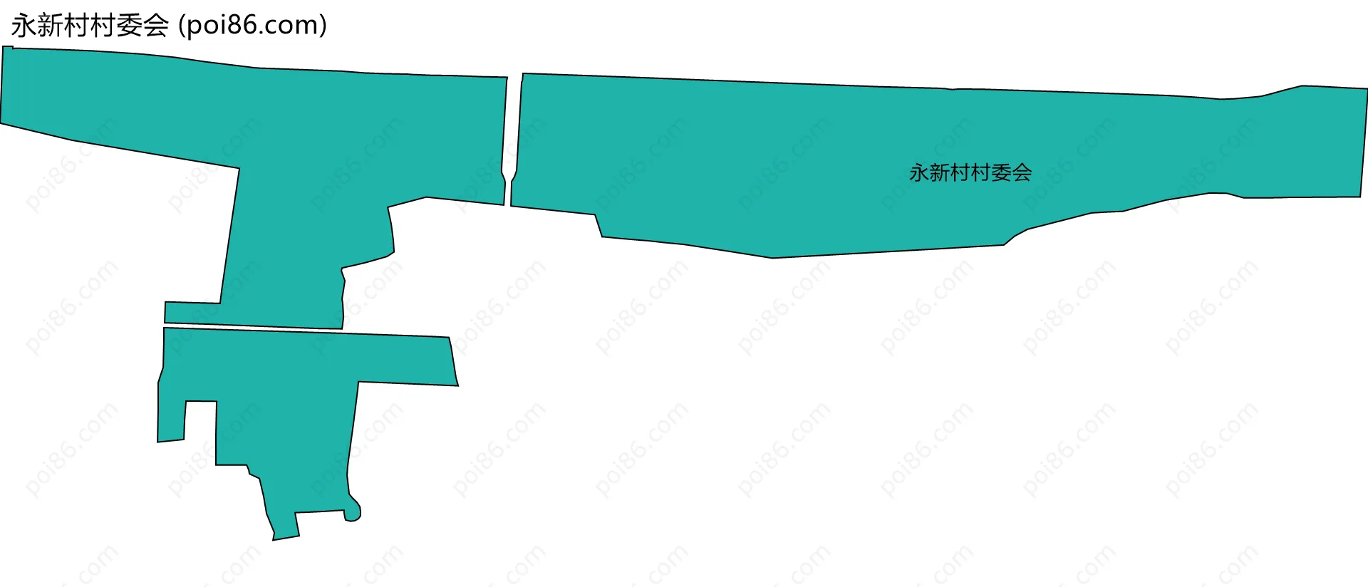 永新村村委会边界地图