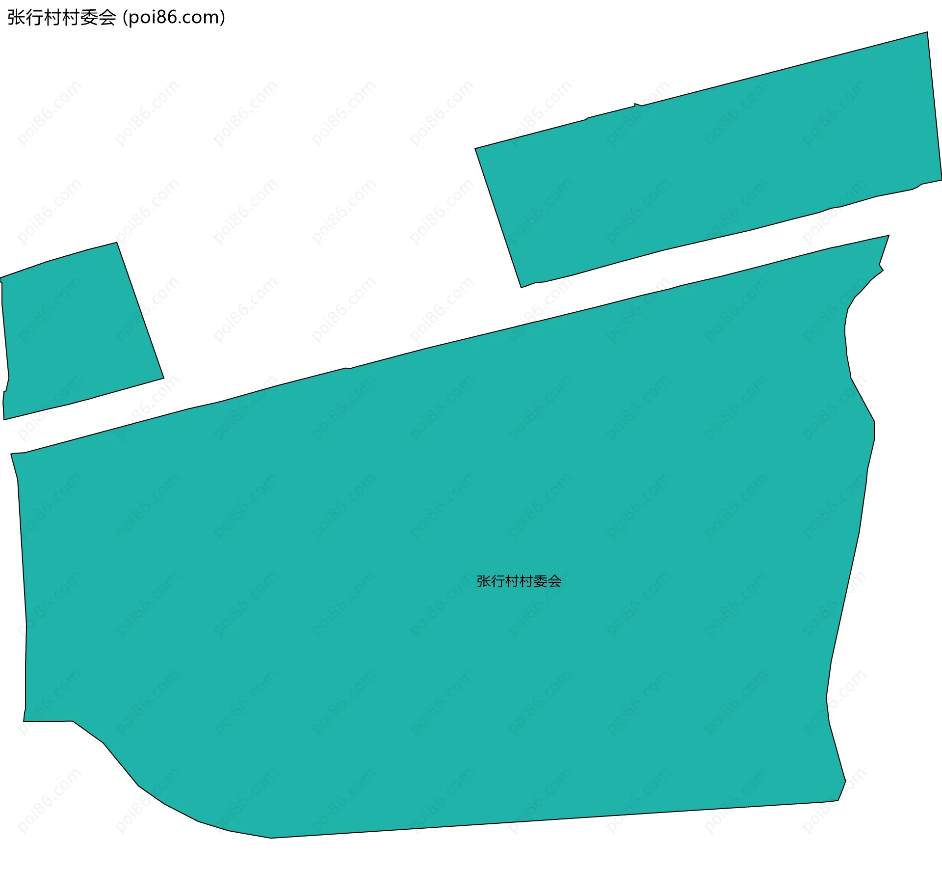 张行村村委会边界地图