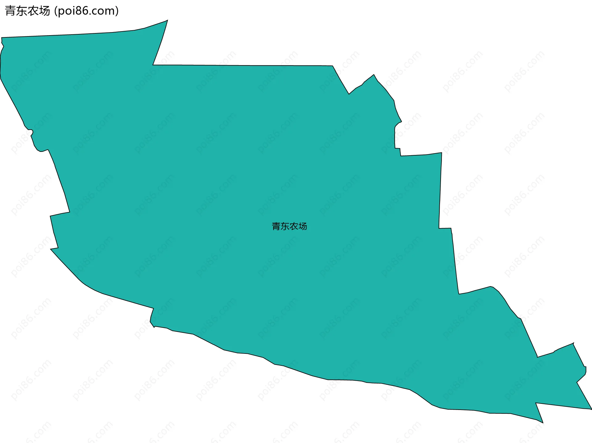 青东农场边界地图