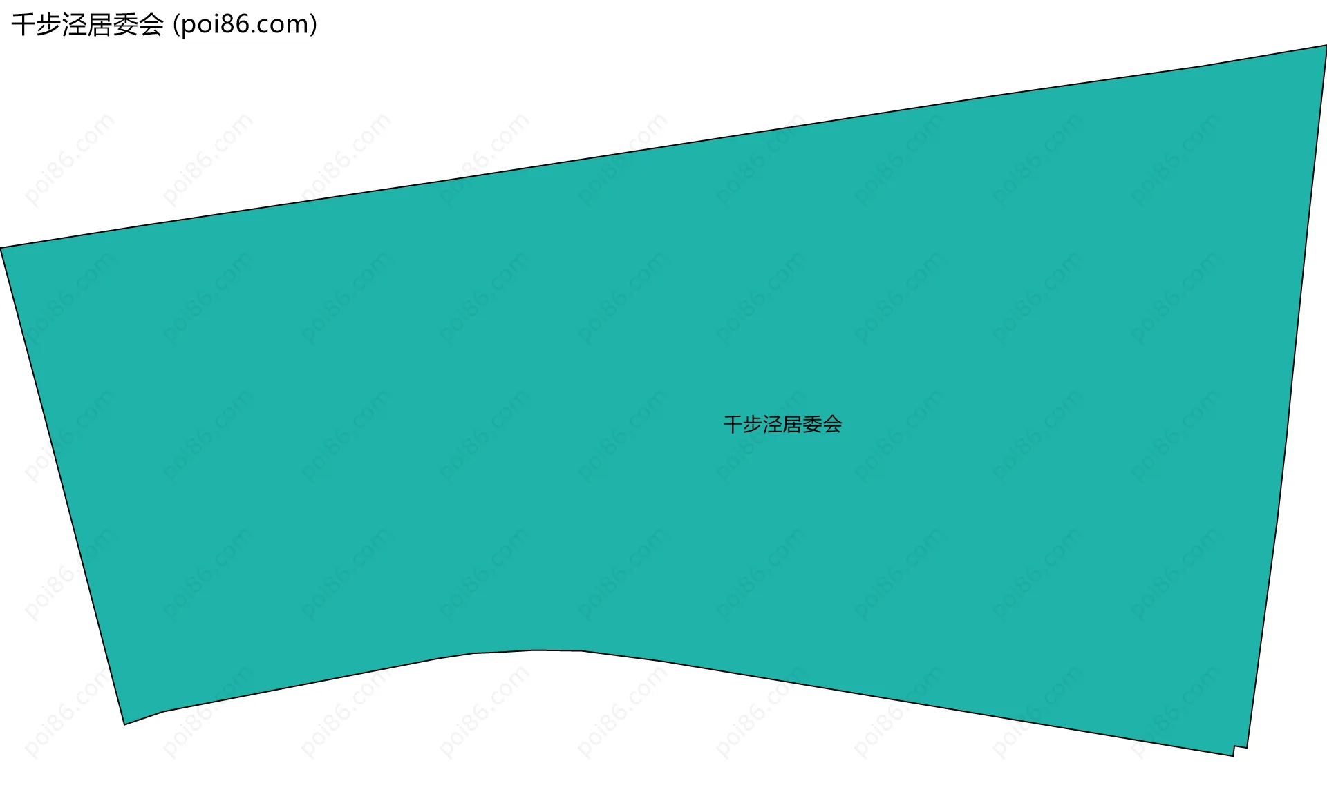 千步泾居委会边界地图