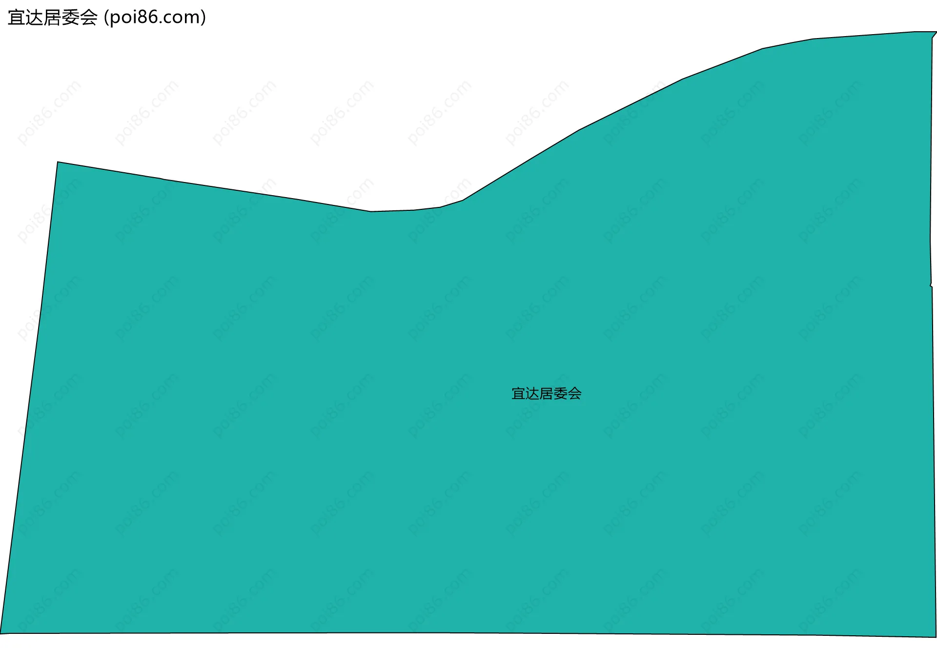 宜达居委会边界地图