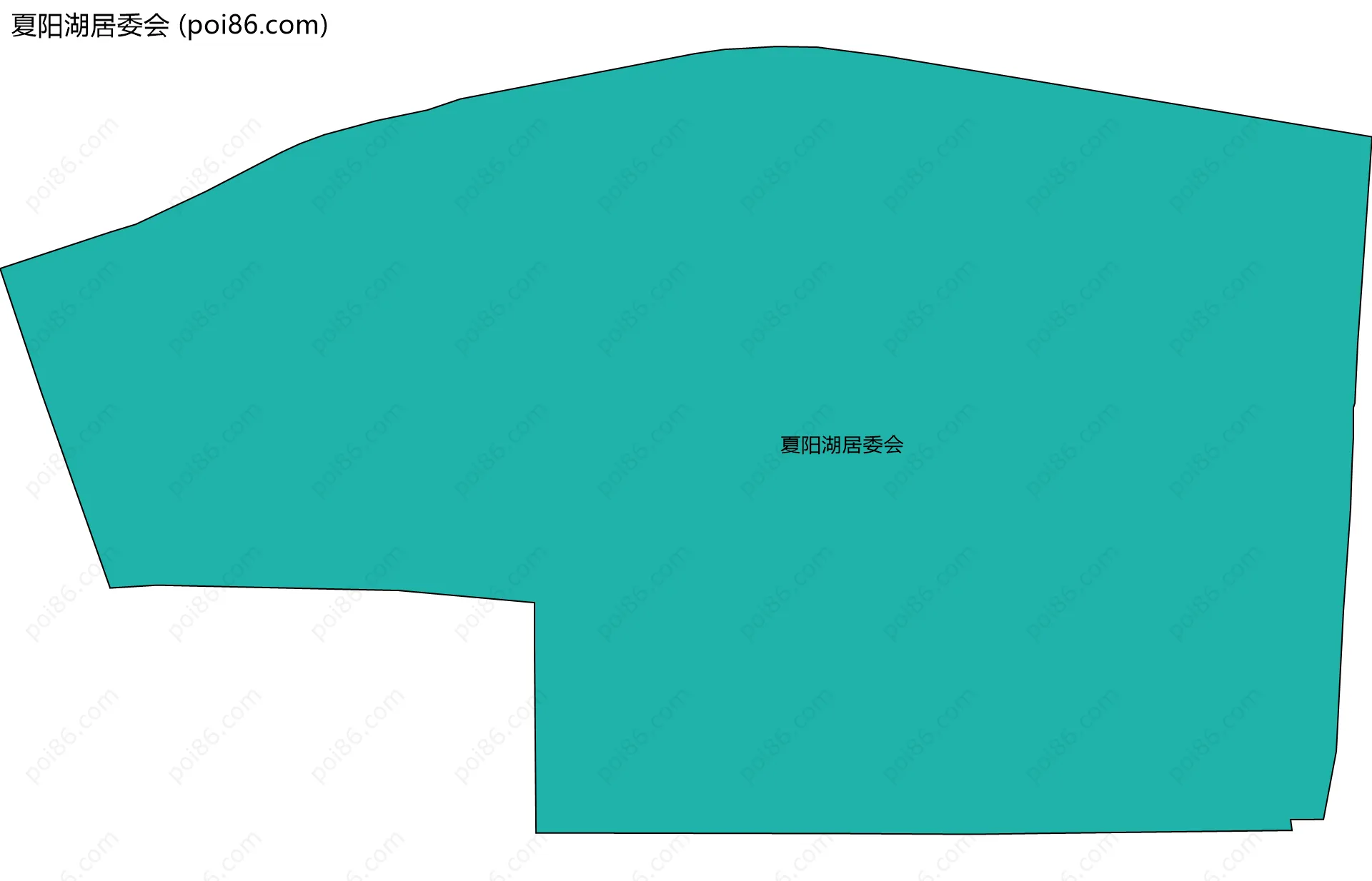 夏阳湖居委会边界地图