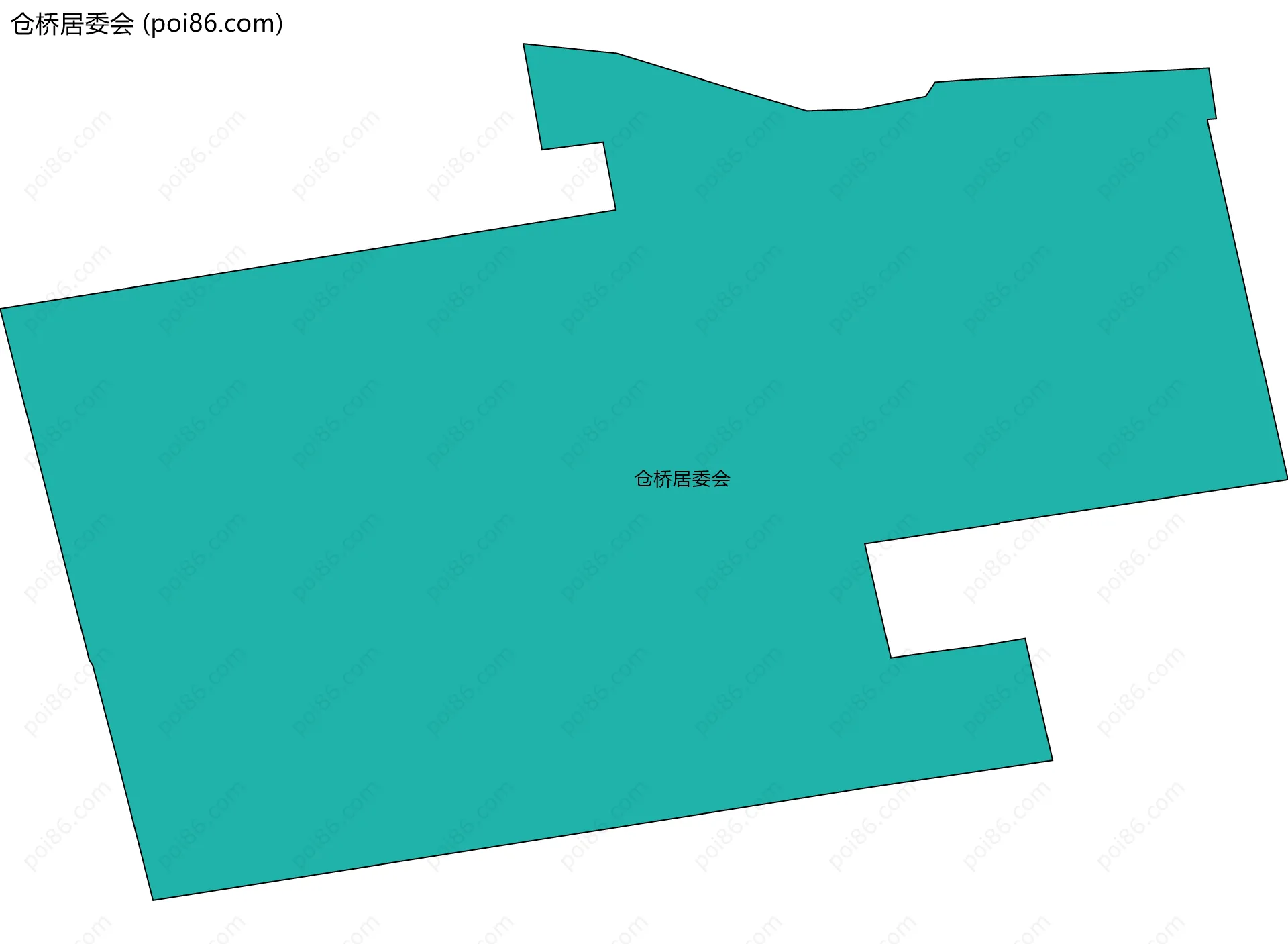 仓桥居委会边界地图