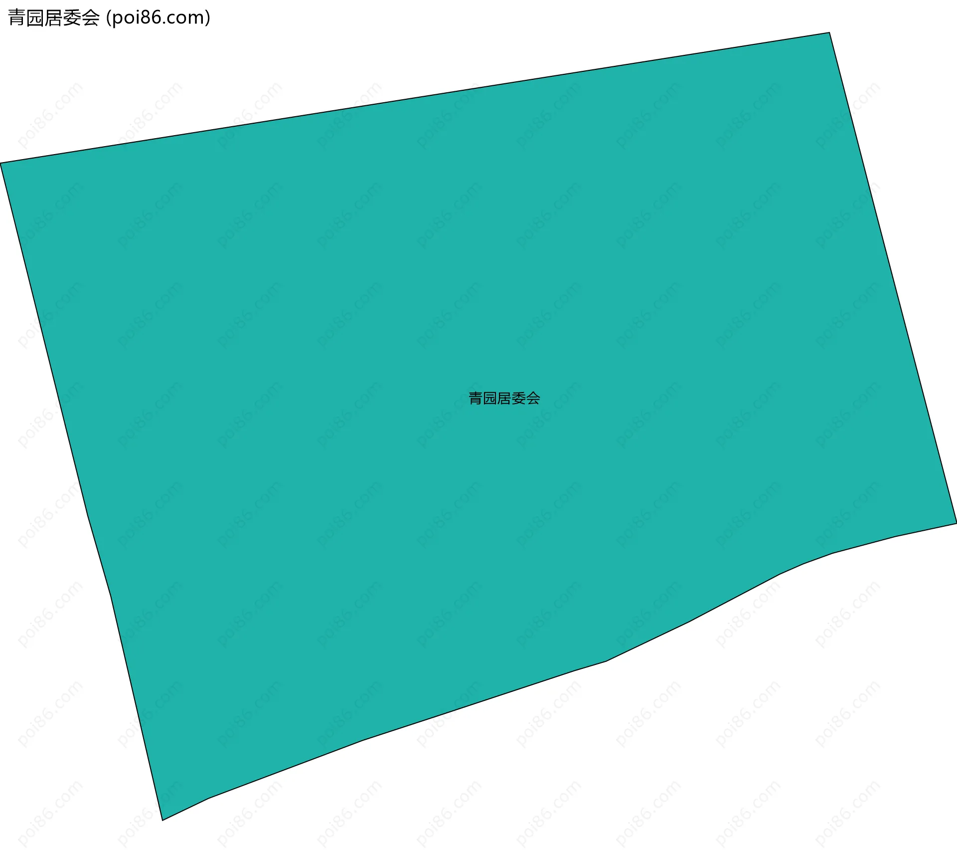 青园居委会边界地图