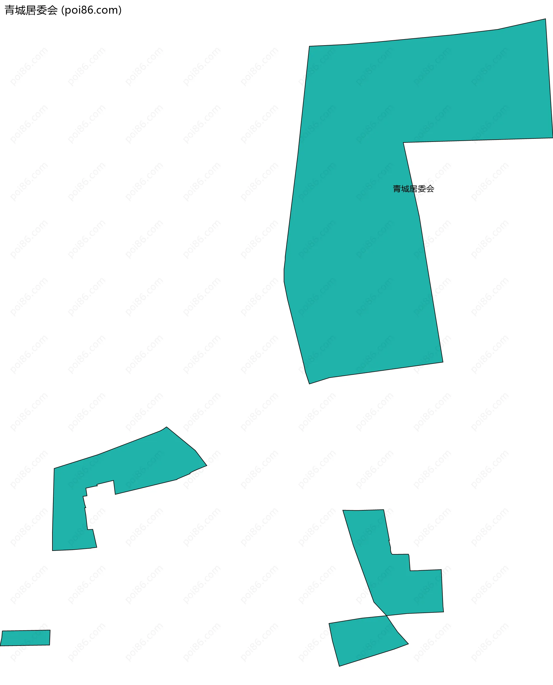 青城居委会边界地图