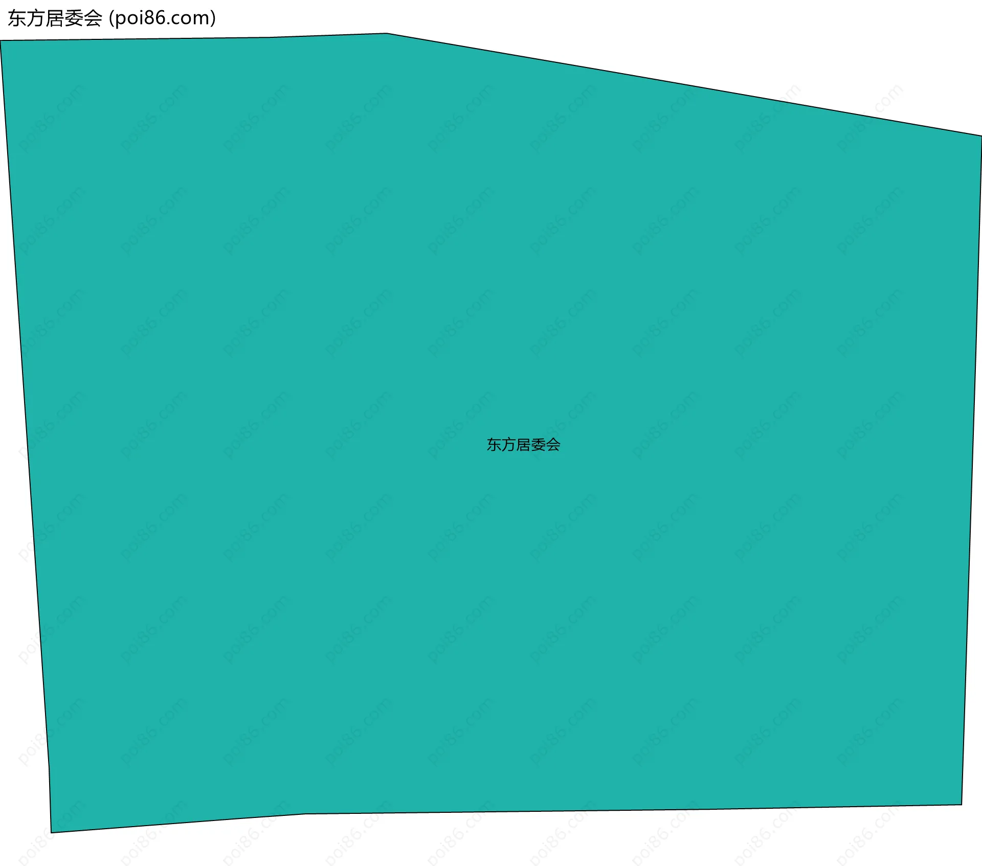东方居委会边界地图