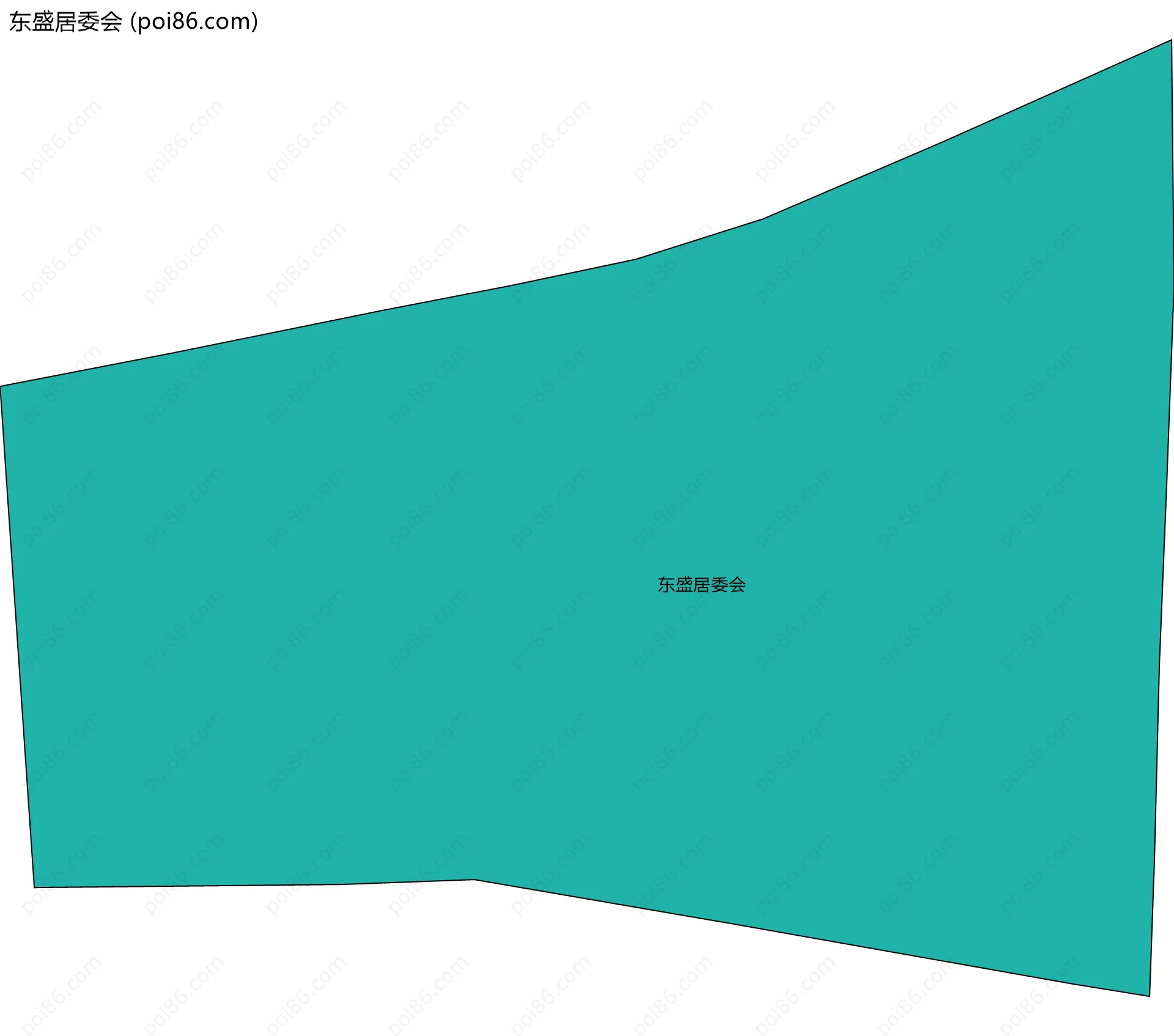 东盛居委会边界地图