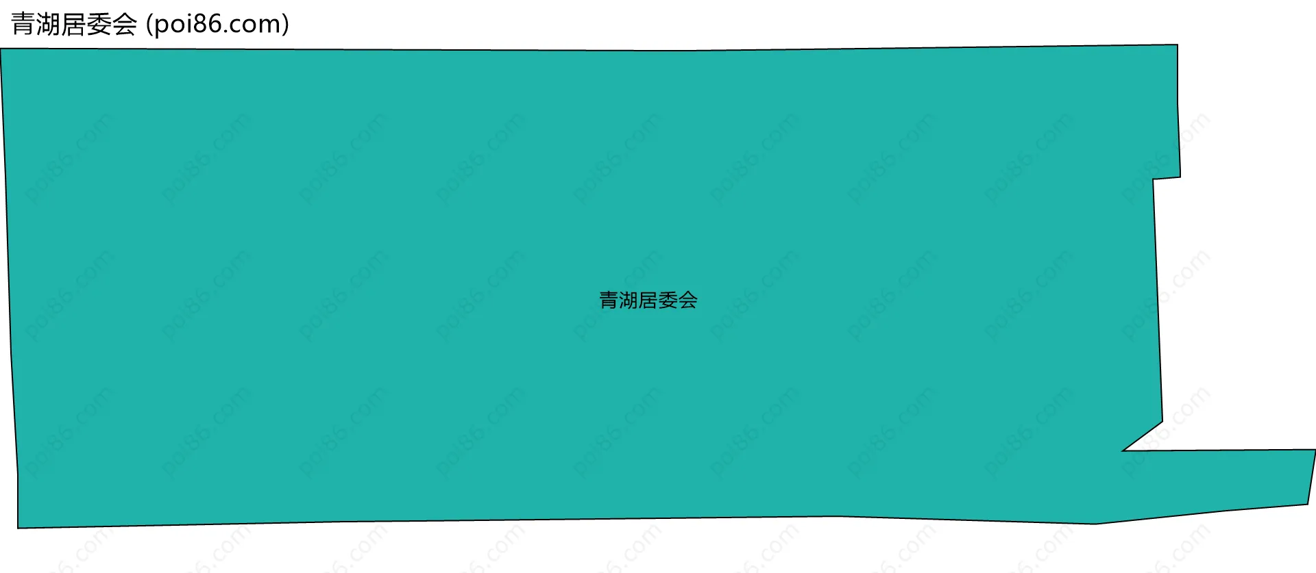 青湖居委会边界地图