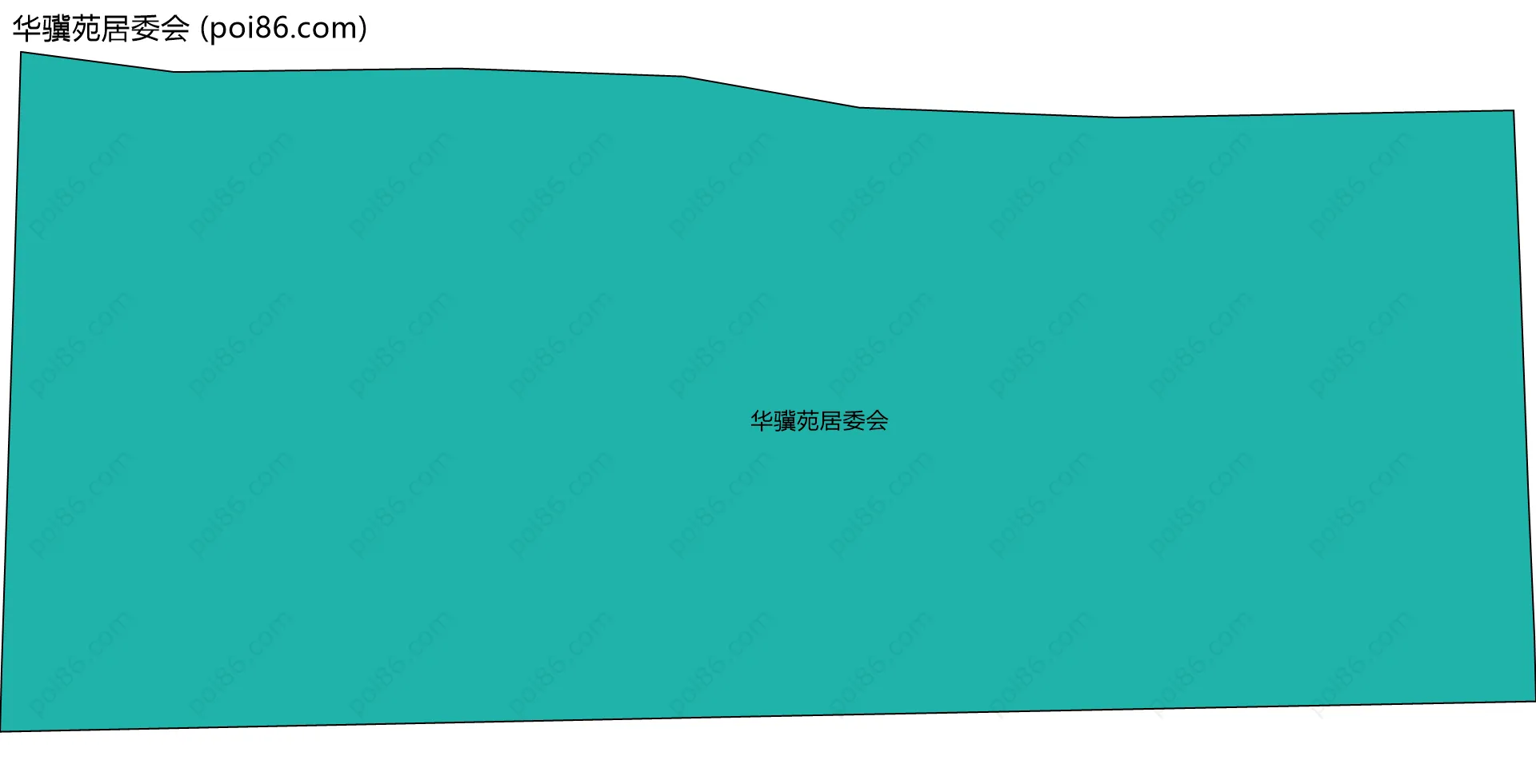 华骥苑居委会边界地图