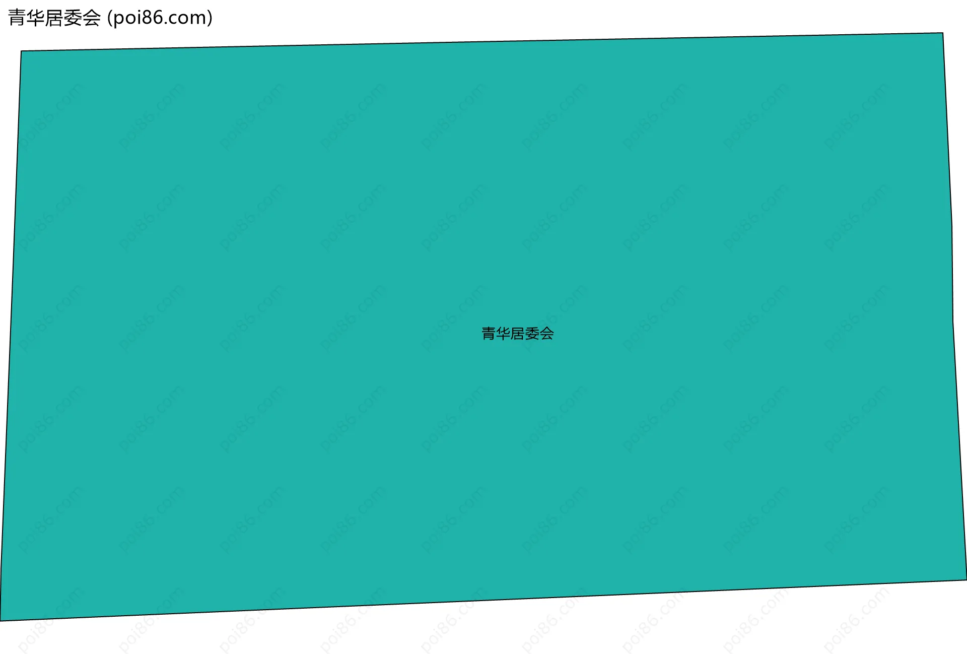 青华居委会边界地图