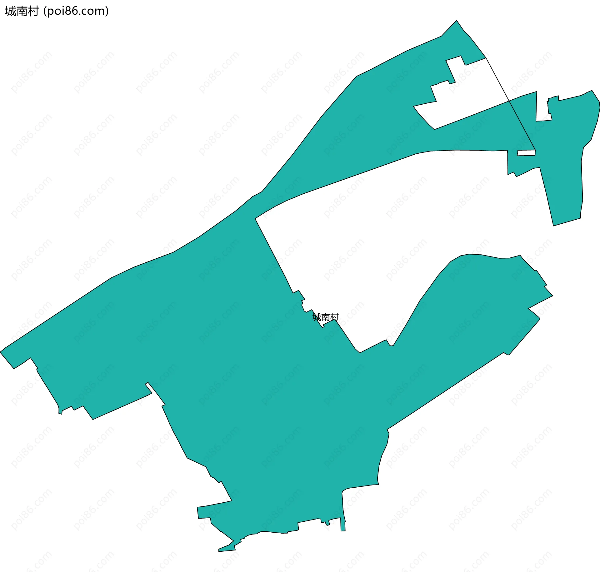 城南村边界地图