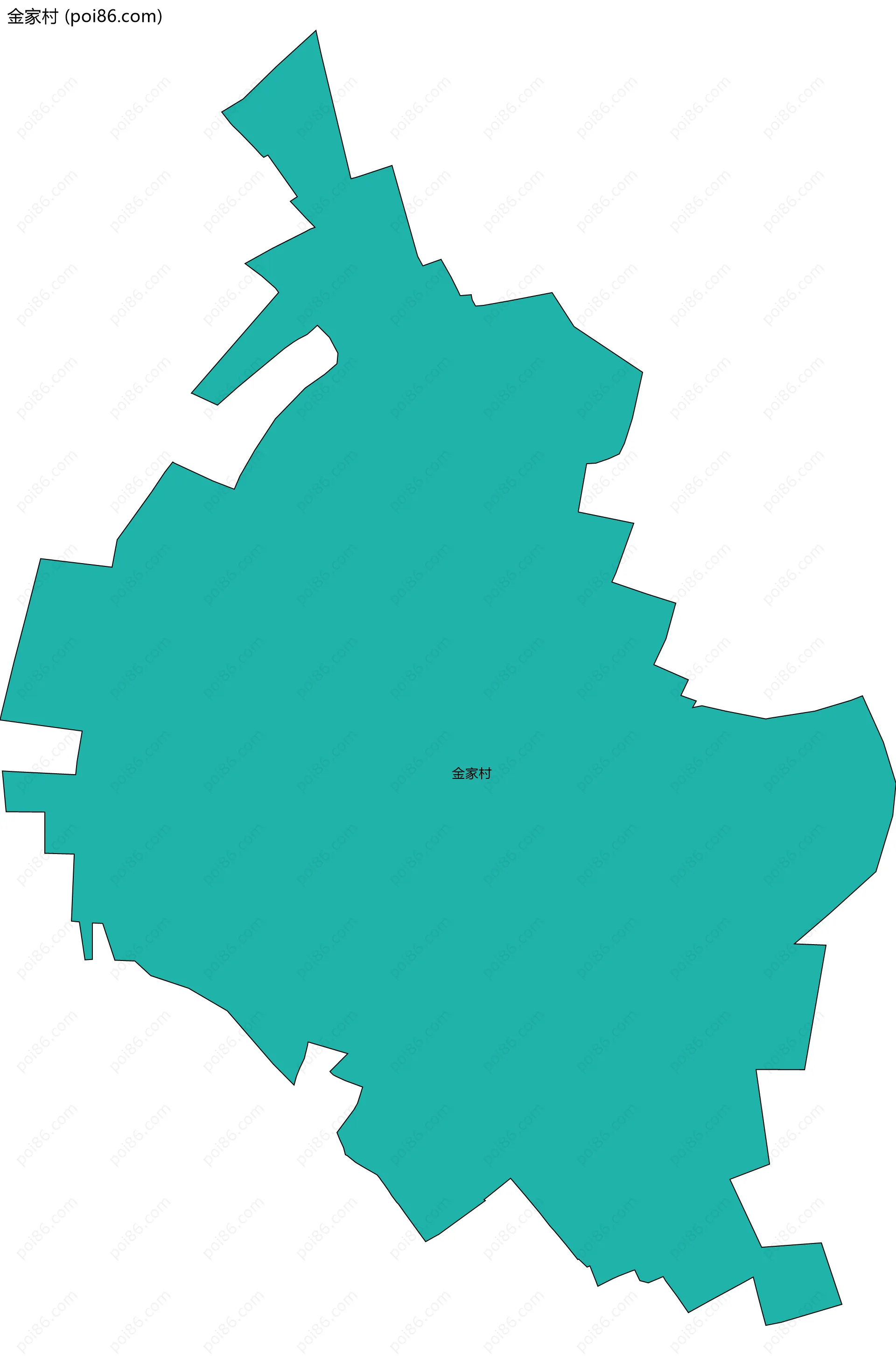 金家村边界地图