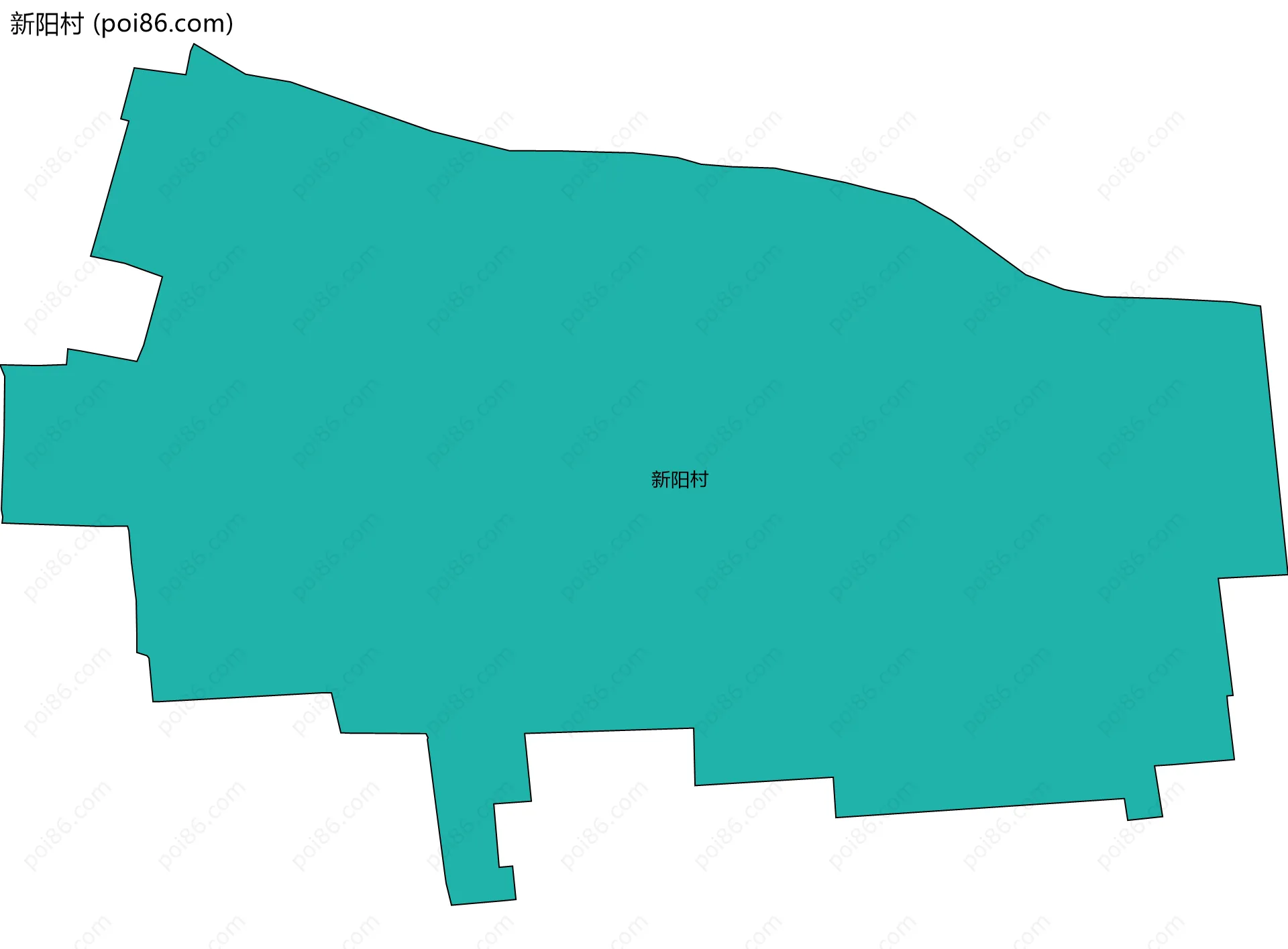 新阳村边界地图