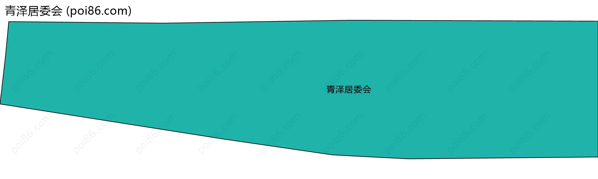 青泽居委会边界地图