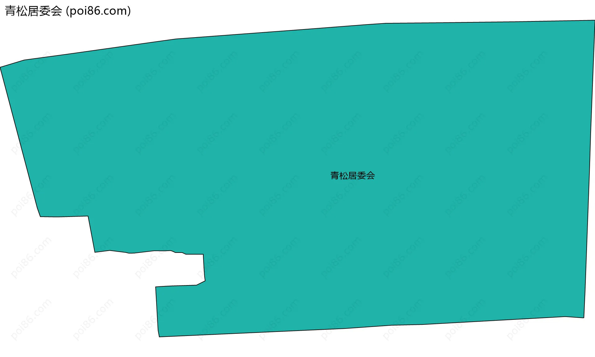 青松居委会边界地图
