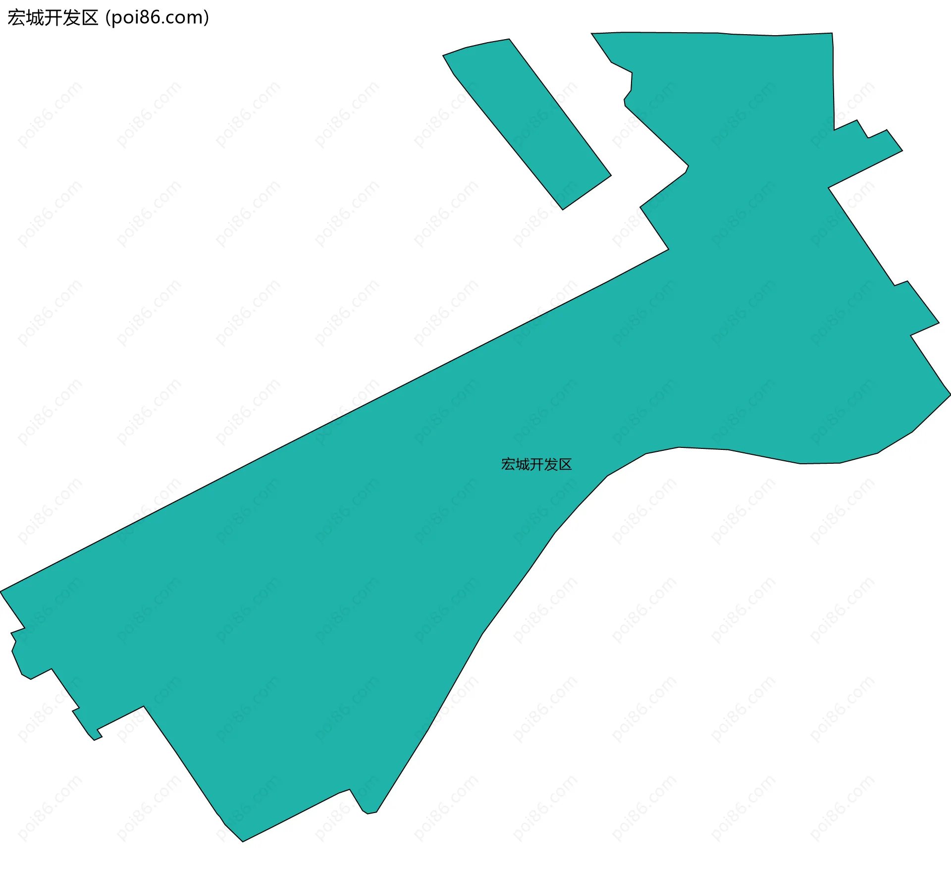 宏城开发区边界地图