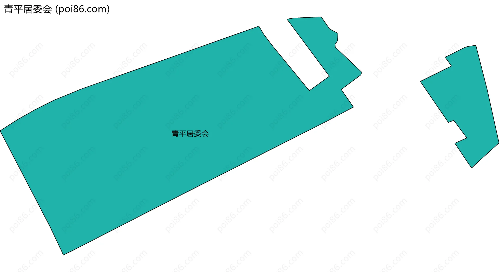 青平居委会边界地图