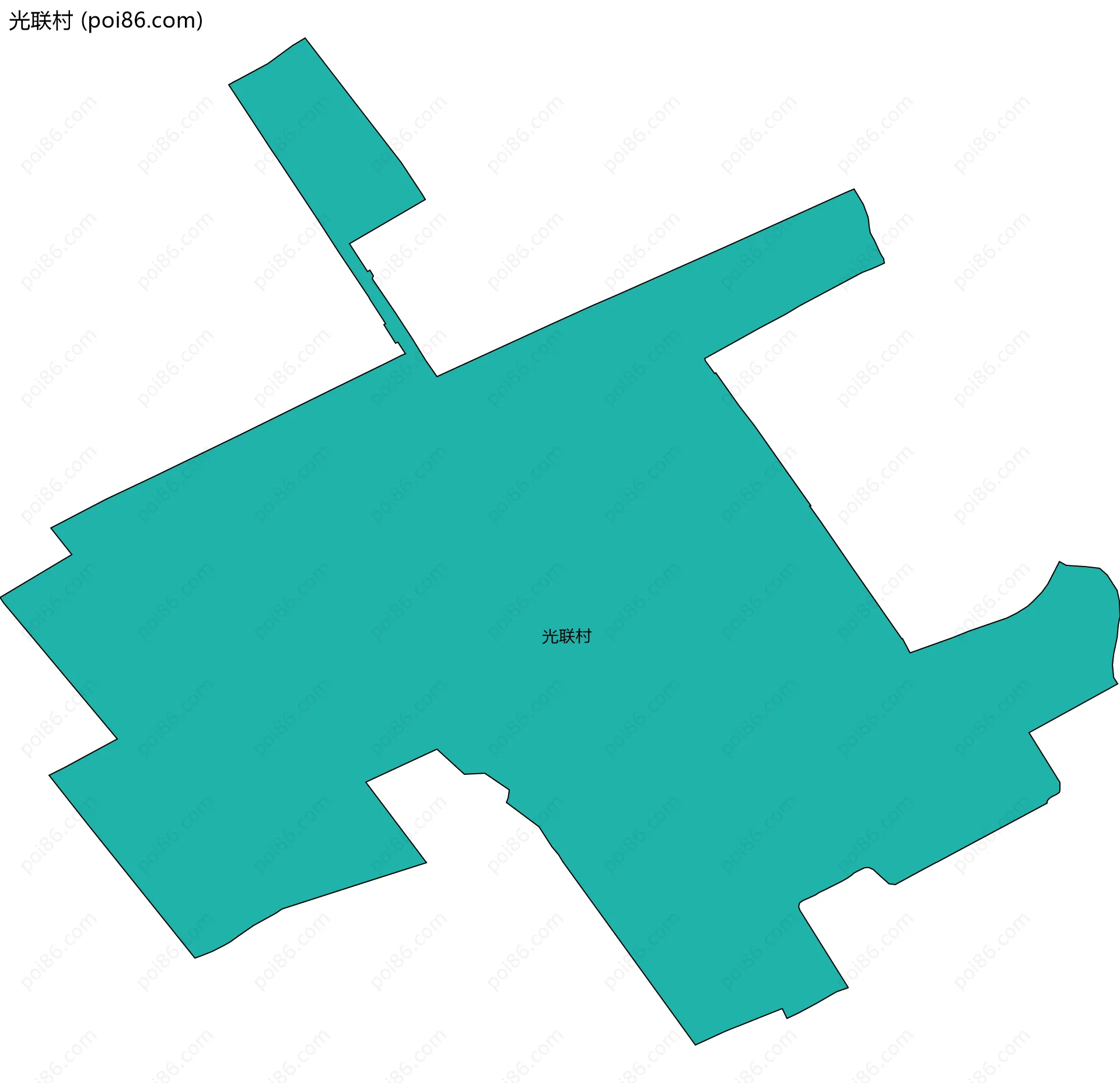 光联村边界地图