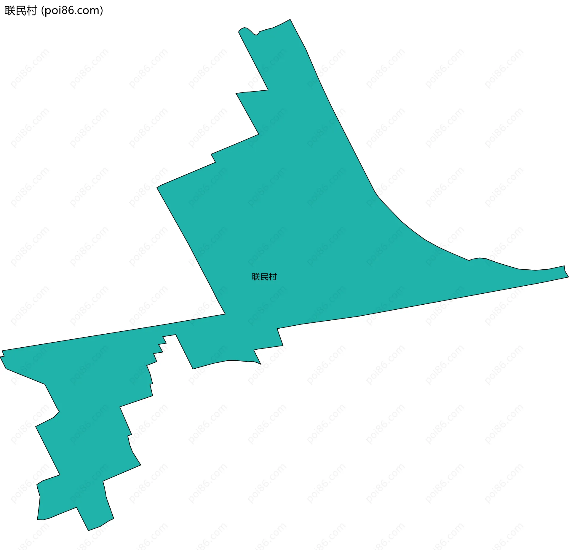 联民村边界地图