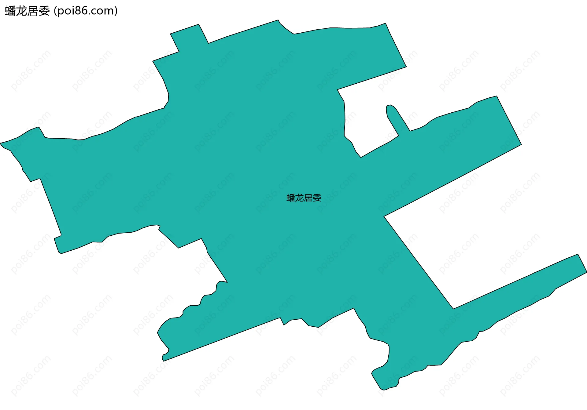 蟠龙居委边界地图