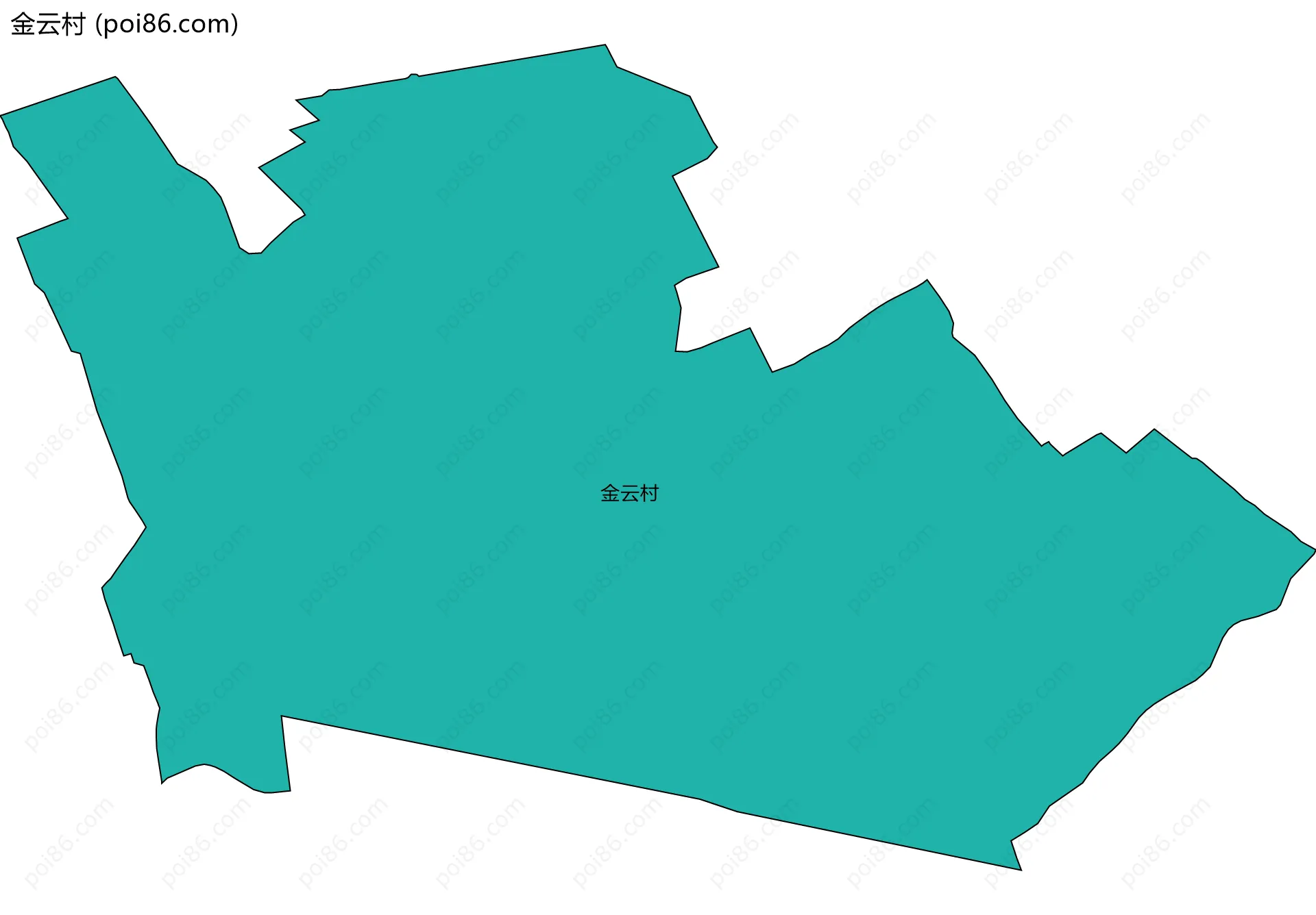 金云村边界地图