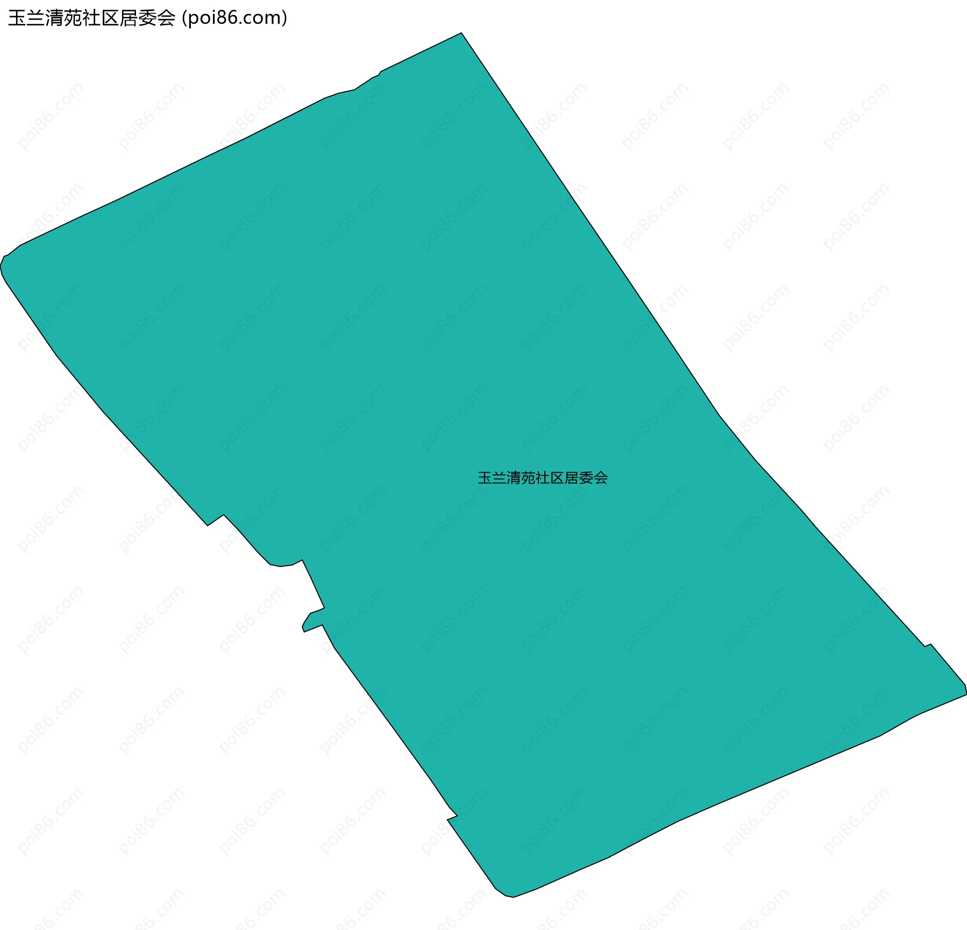 玉兰清苑社区居委会边界地图